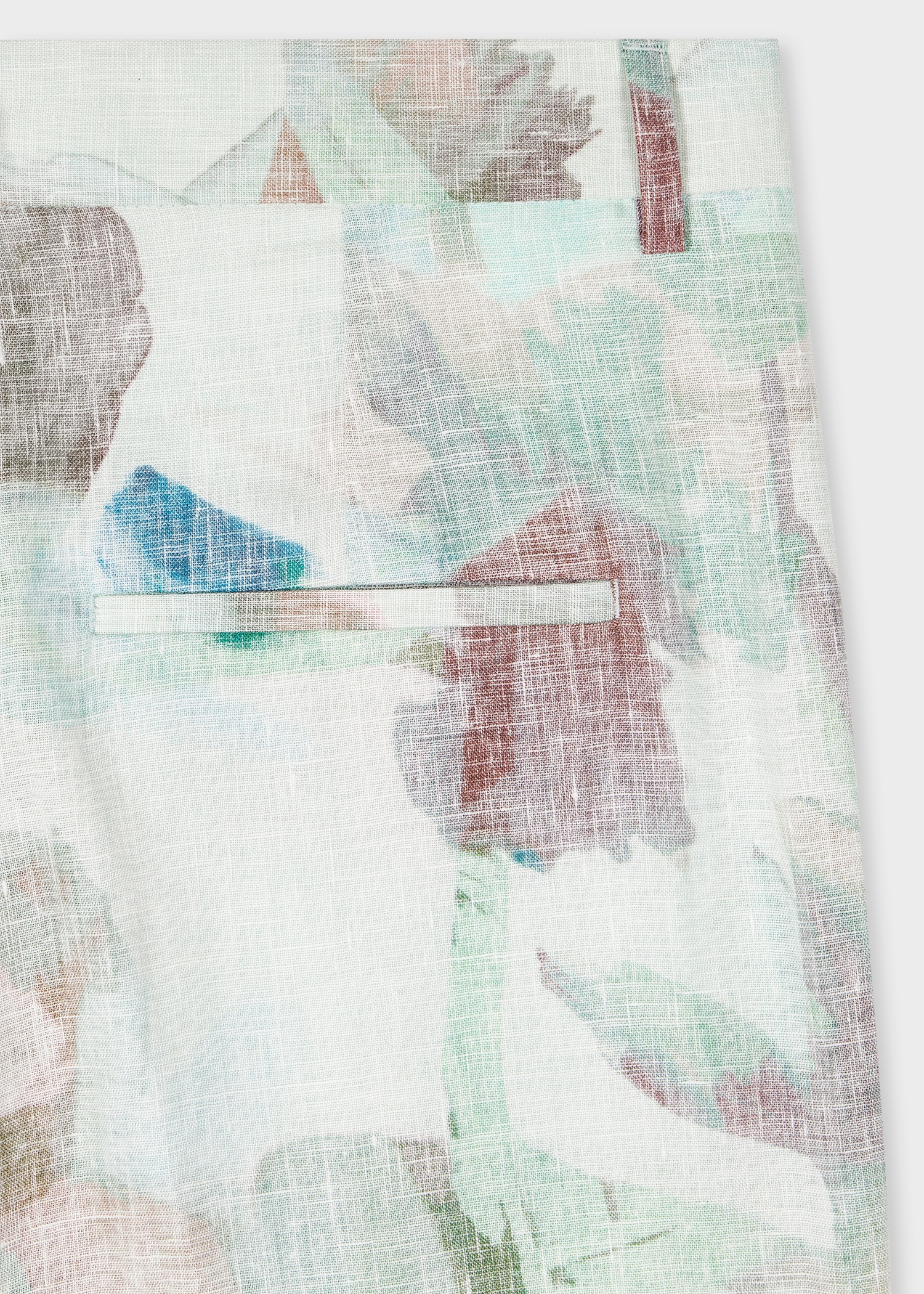 Women's 'Floral Paint Studies' Three-Piece Linen Suit - 8