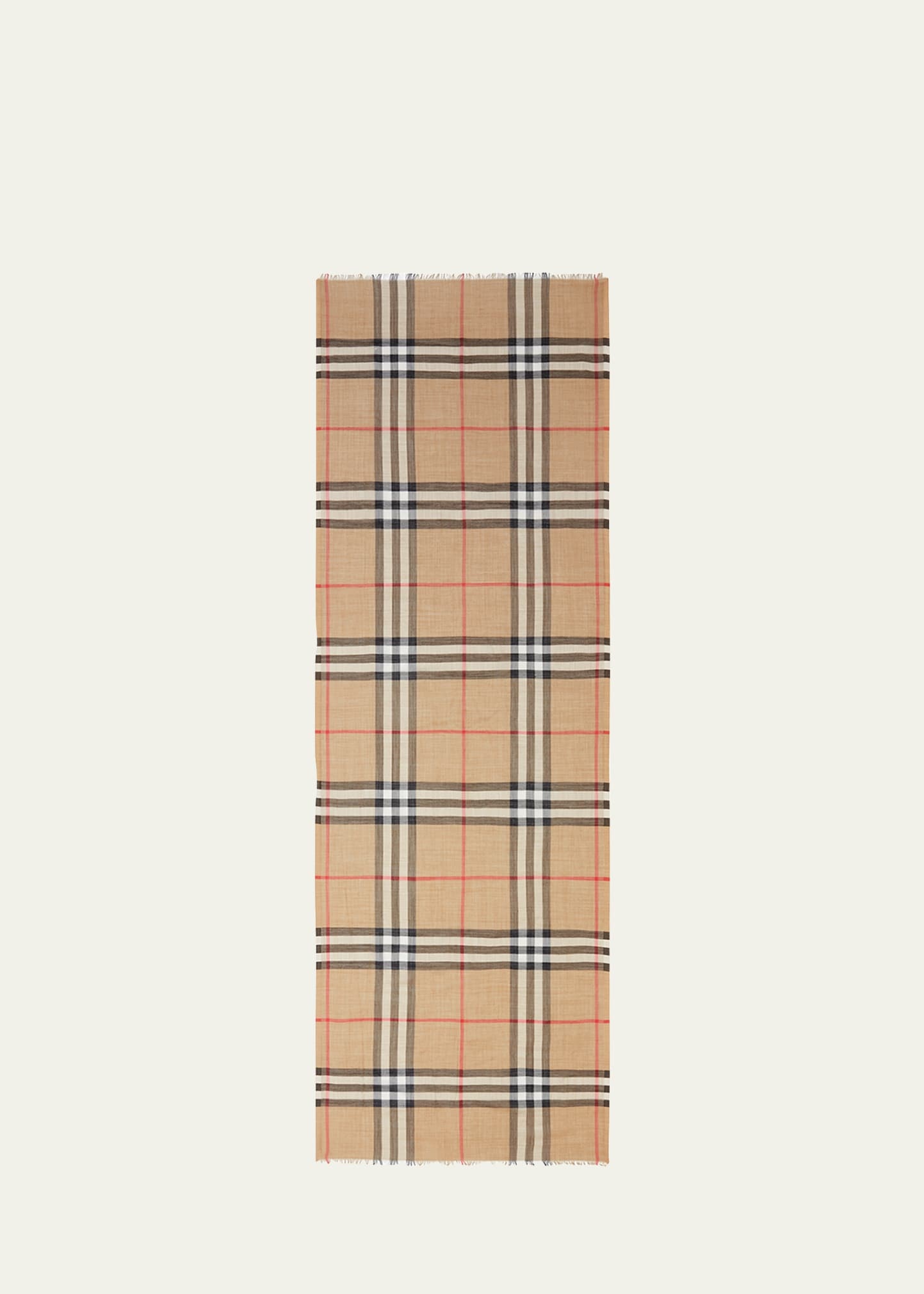 Giant Check Gauze Scarf - 3