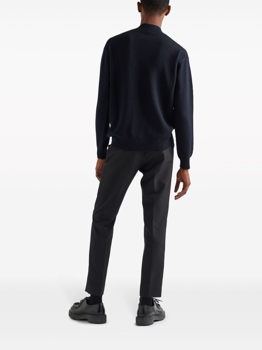 logo-intarsia cashmere jumper - 3