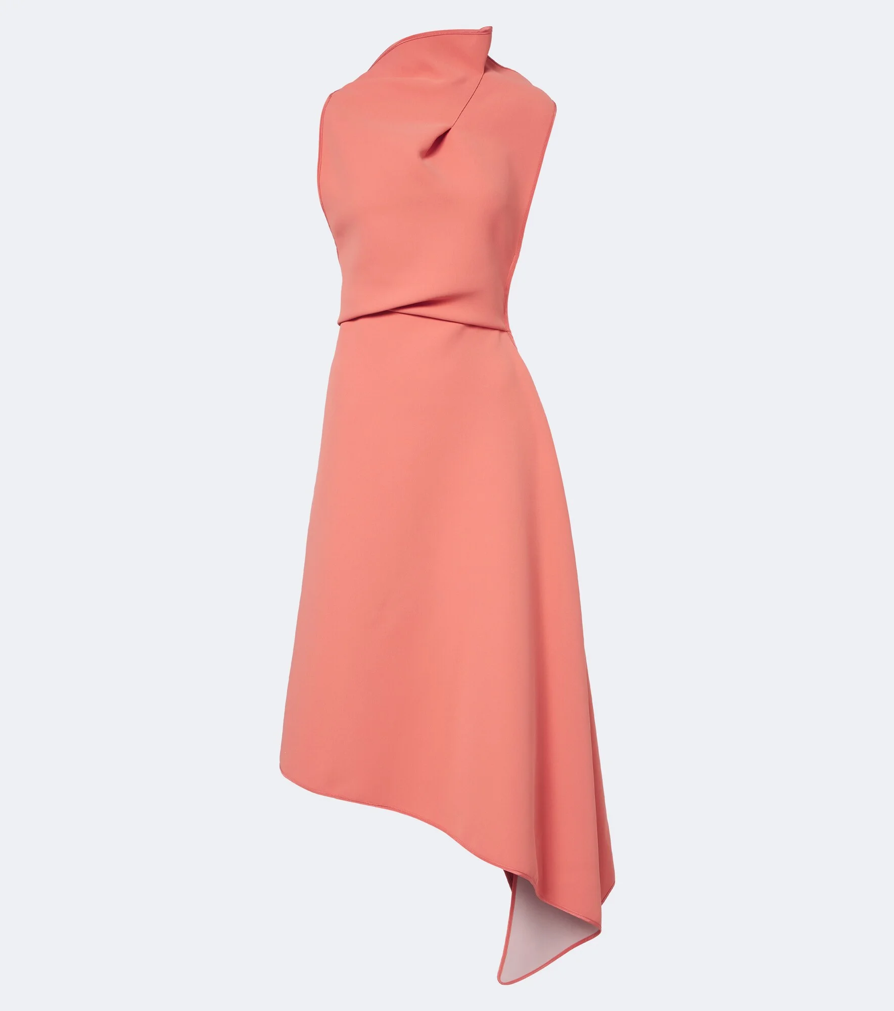 Lash draped asymmetric midi dress - 1