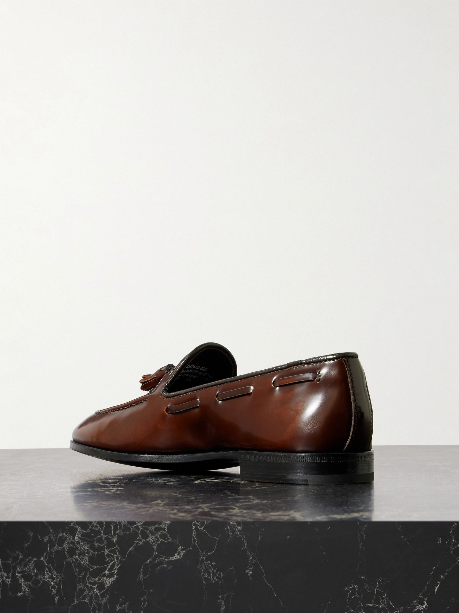 Maidstone tasseled leather loafers Brown - 3