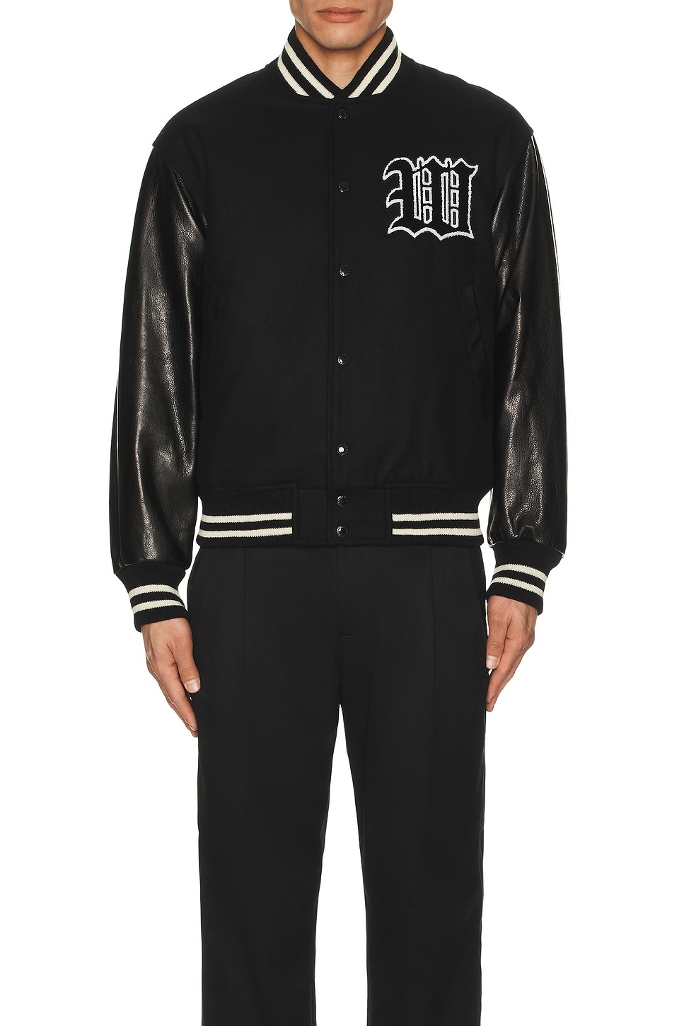 Leather Varsity Jacket -B- Type-2 - 5