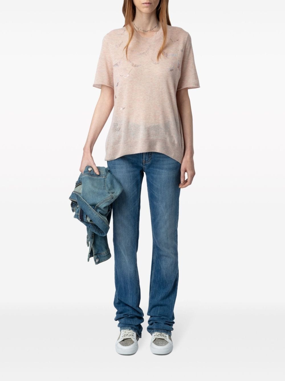 Ida crystals cashmere top - 2
