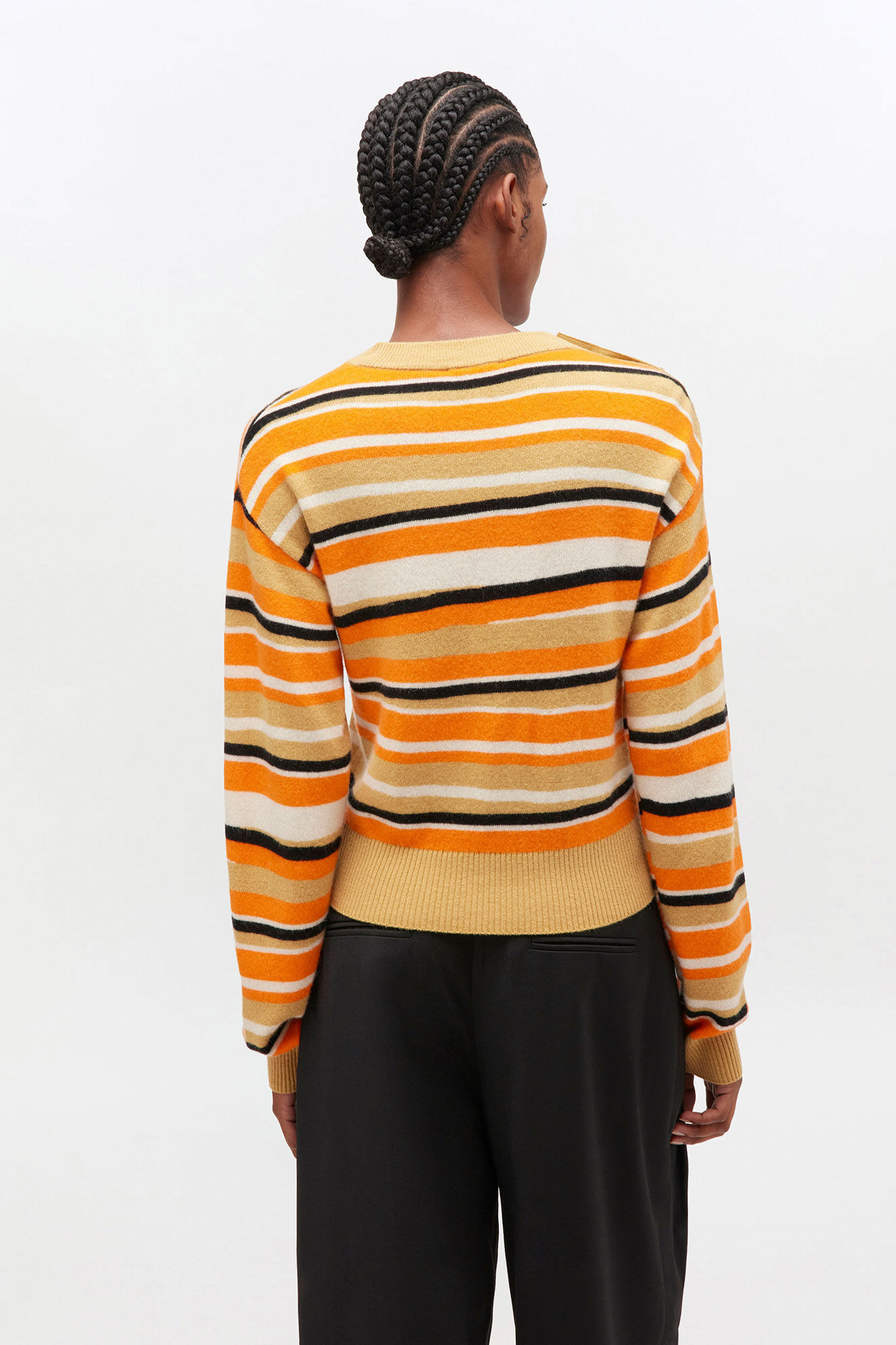 STRIPED CASHMERE SWEATER - 4