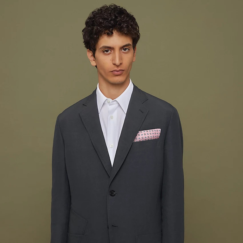 Hermès J'ai Touche le Pompon pocket square outlook