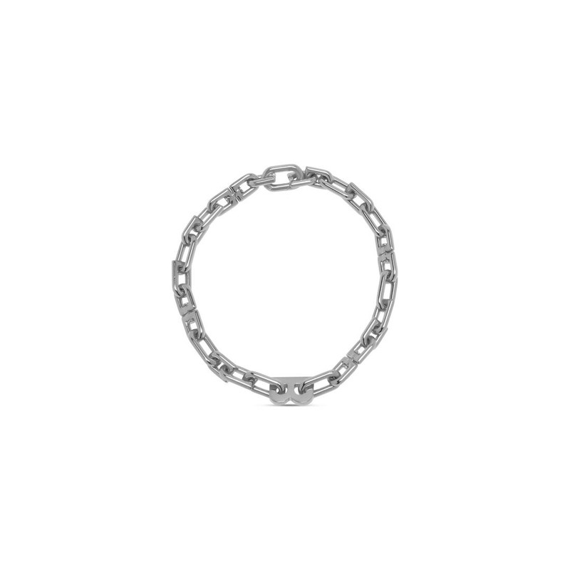 BALENCIAGA b chain thin necklace outlook