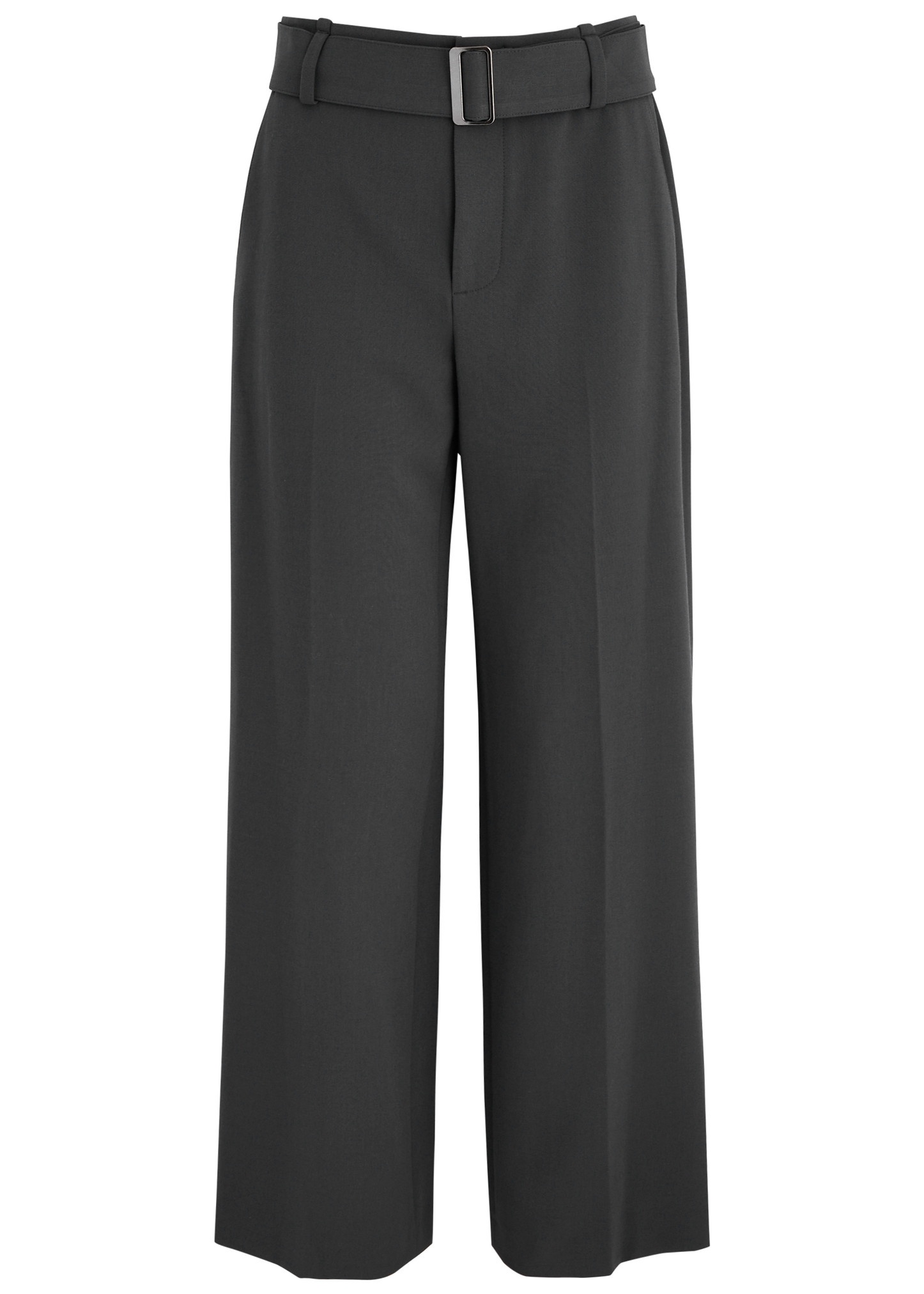 Belted wide-leg trousers - 1