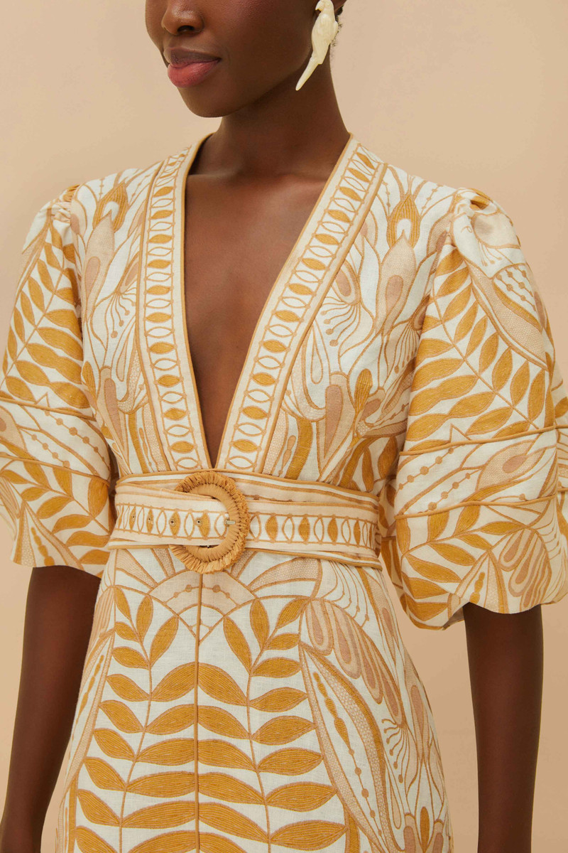 FARM RIO Off-White Lace Nature Lenzing™ Ecovero™ Euroflax™ Mini Dress outlook