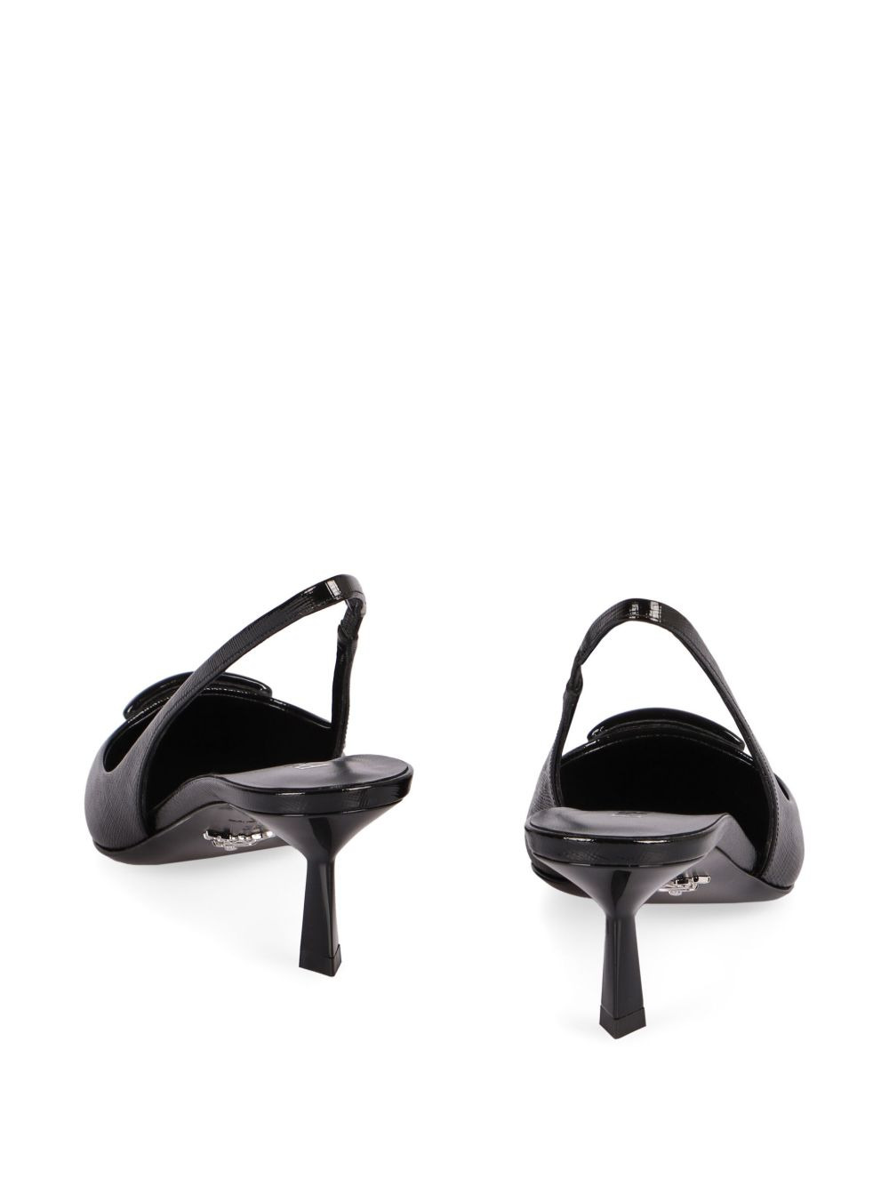 leather slingback pumps - 3