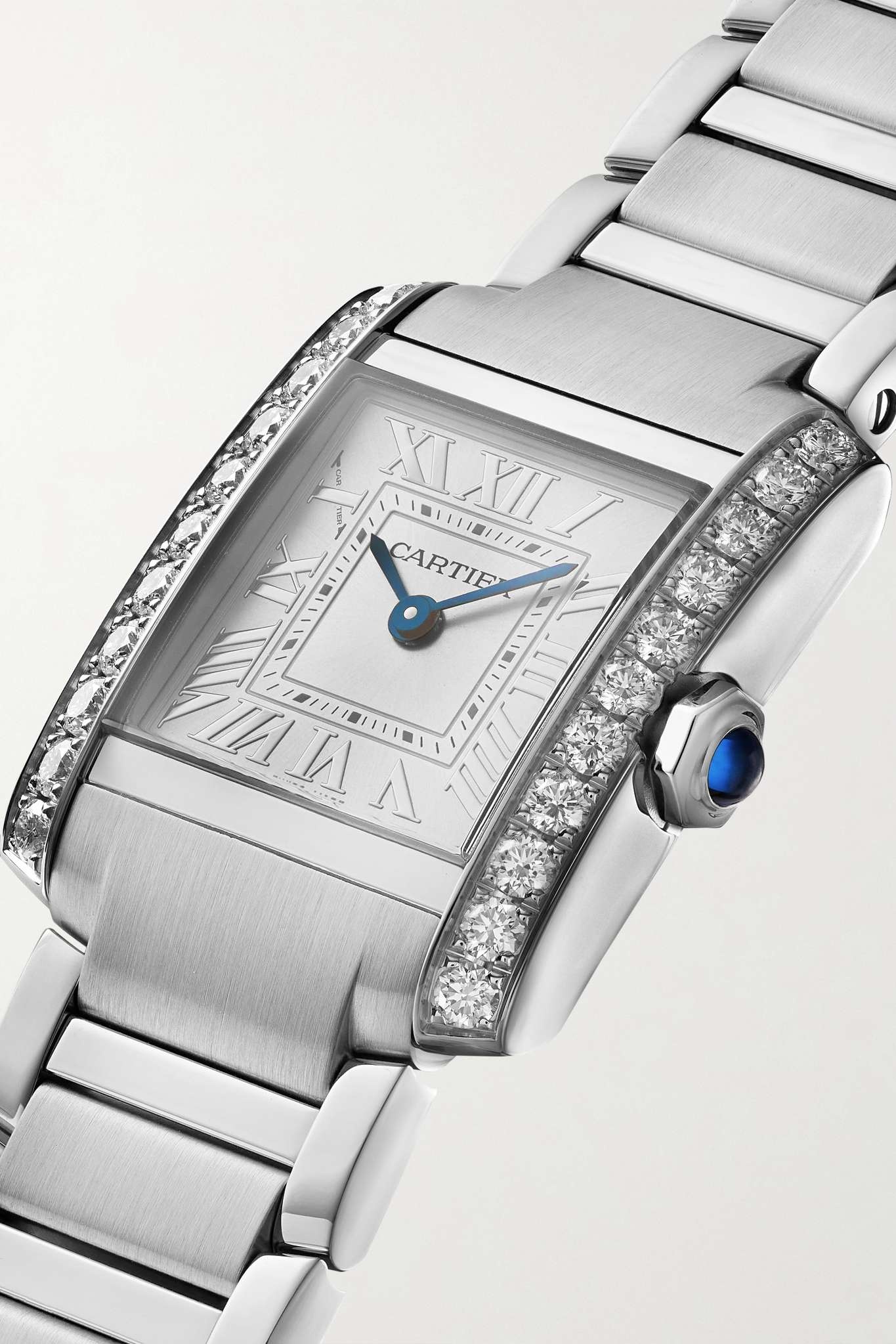 Tank Française 25mm small stainless steel diamond watch - 3