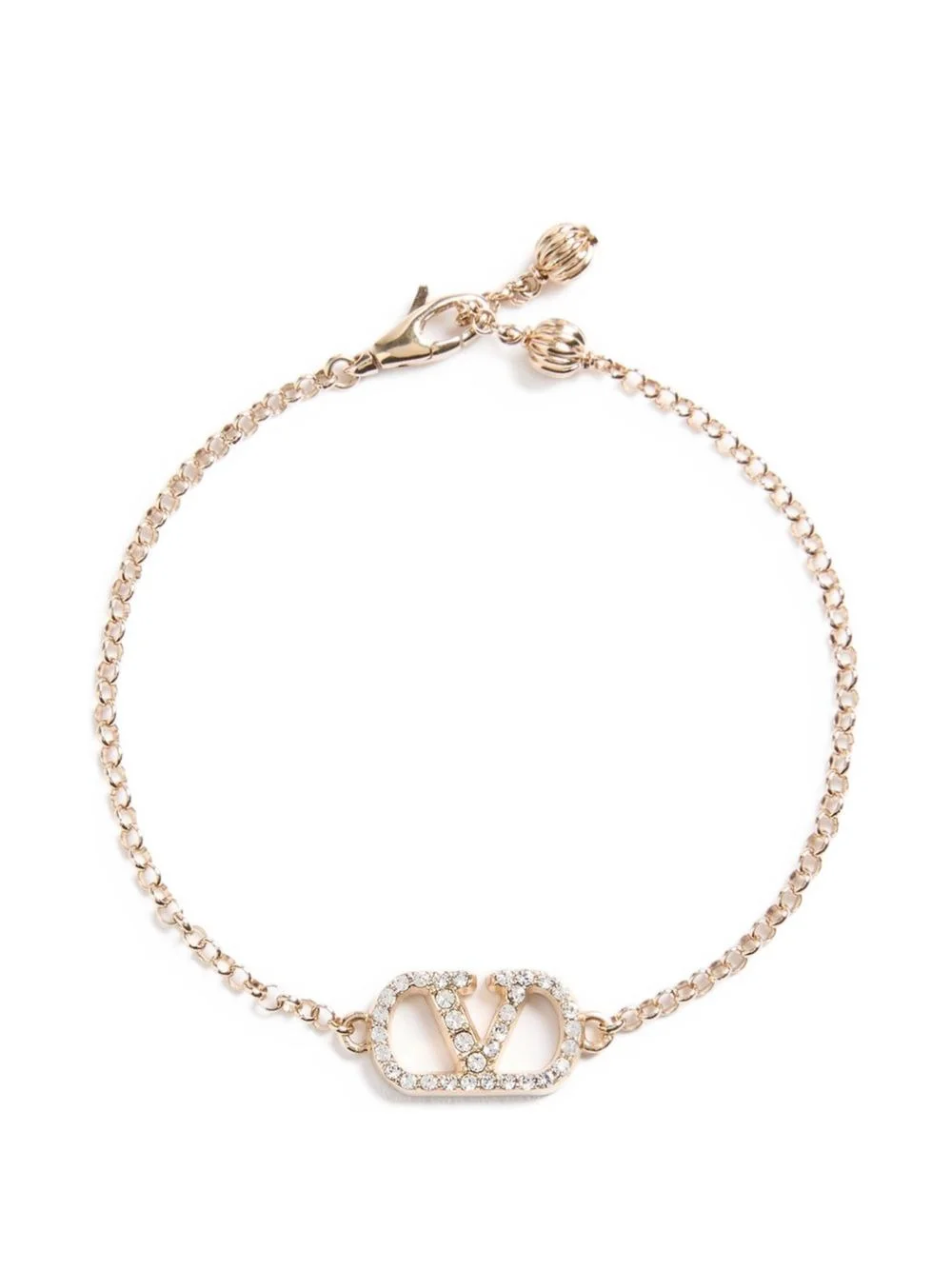 Vlogo Signature bracelet in metal and Swarovski® crystals - 1