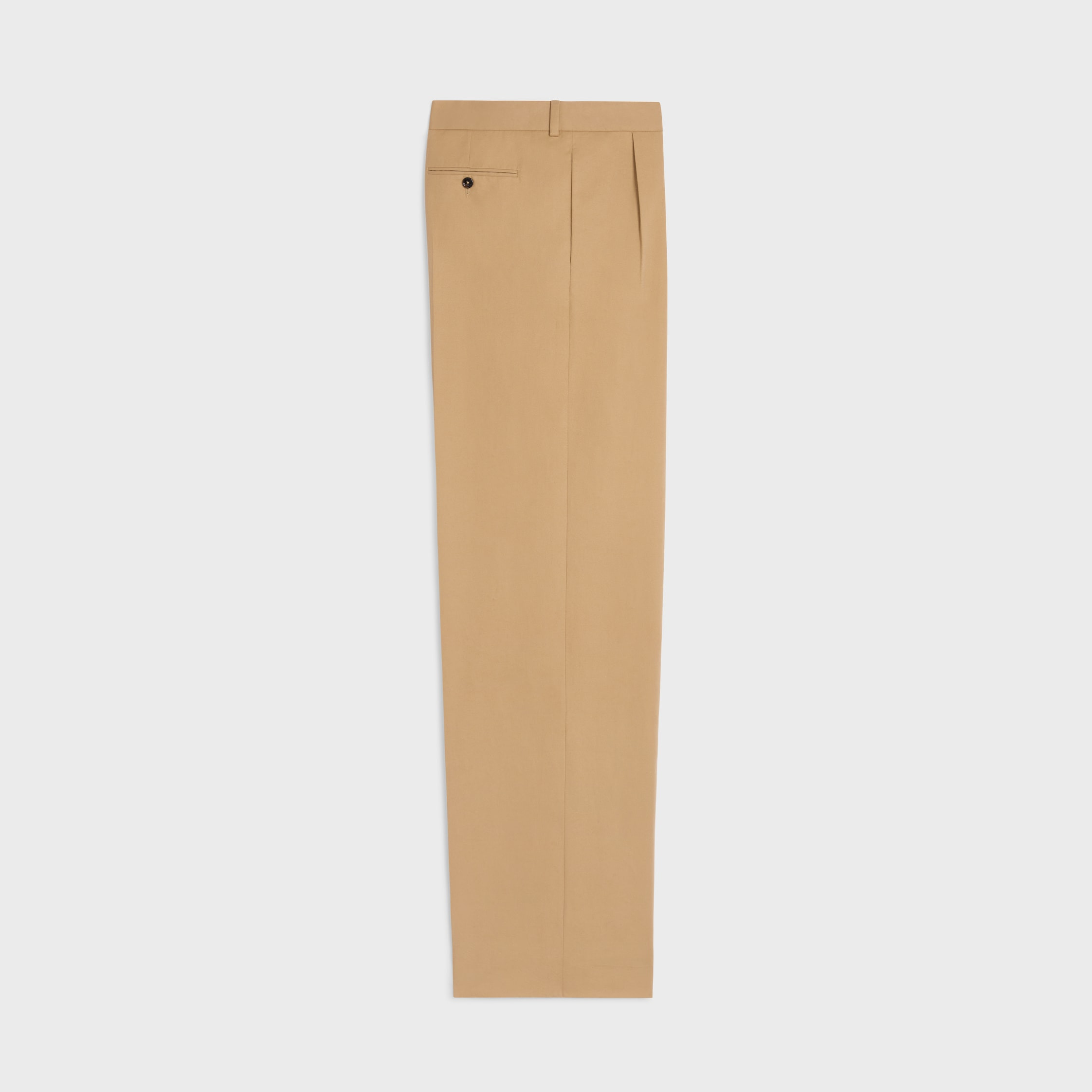 pleated trousers IN cotton canvas - 2