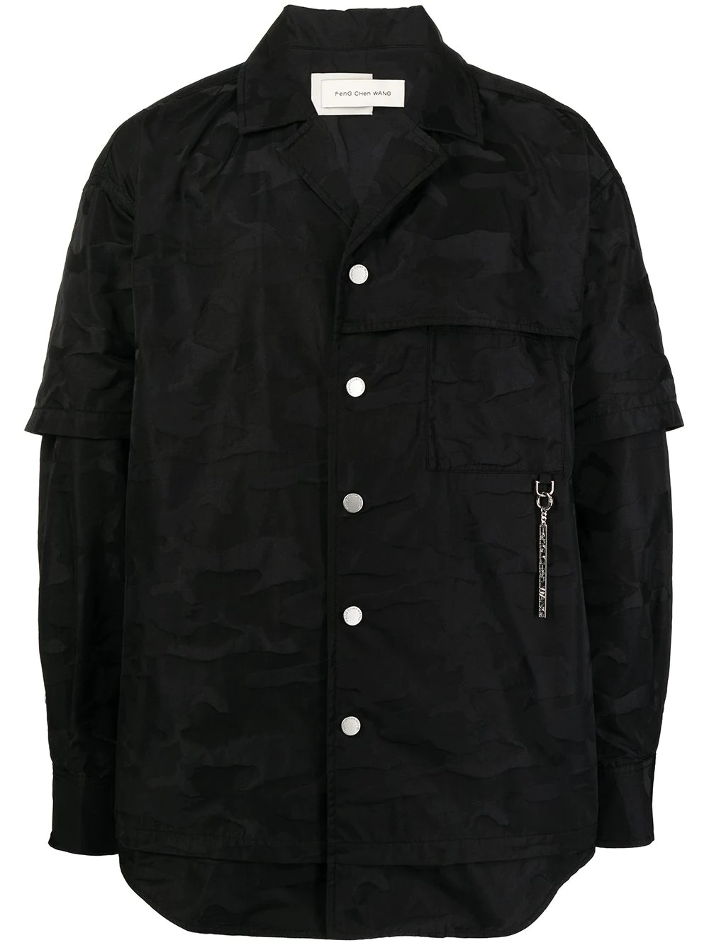 lightweight layered long-sleeve shirt - 1