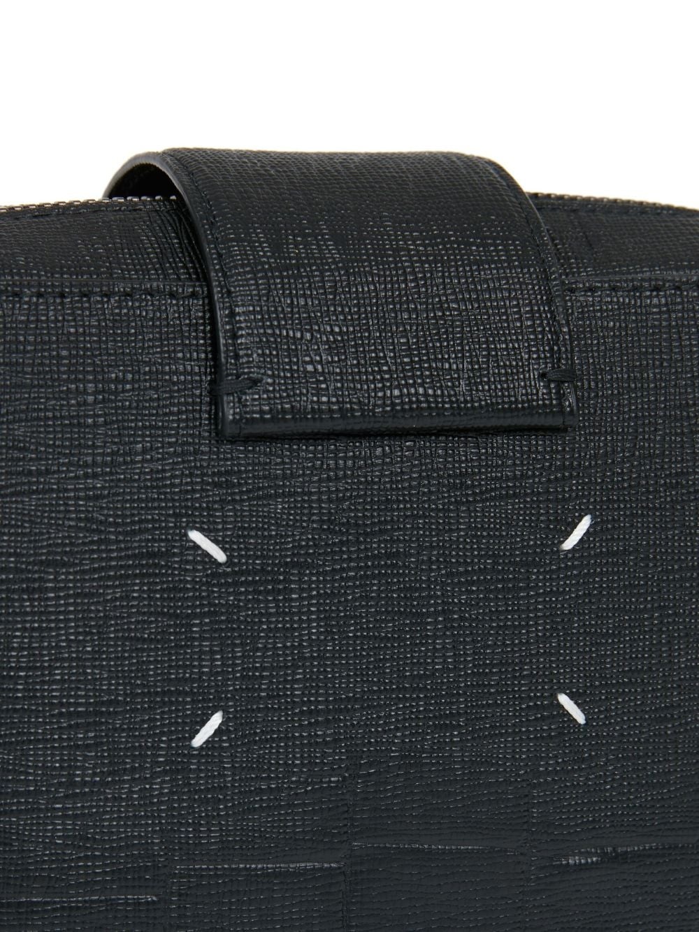 four-stitch leather shoulder bag - 7