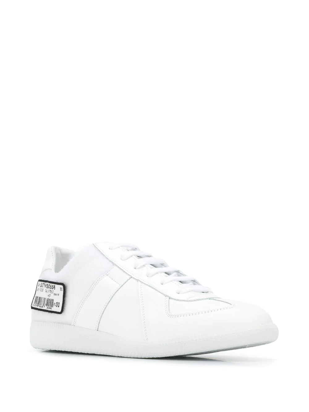 removable-barcode low-top sneakers - 2