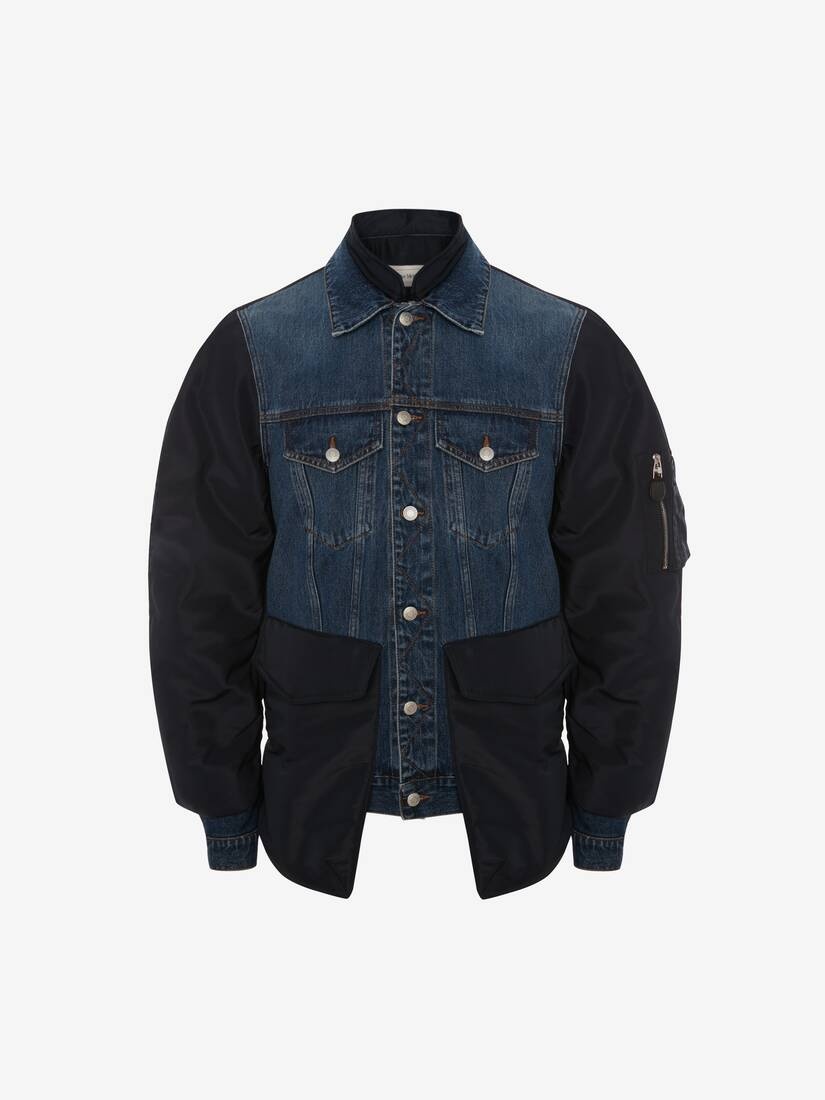 Hybrid Denim Jacket in Indigo - 1