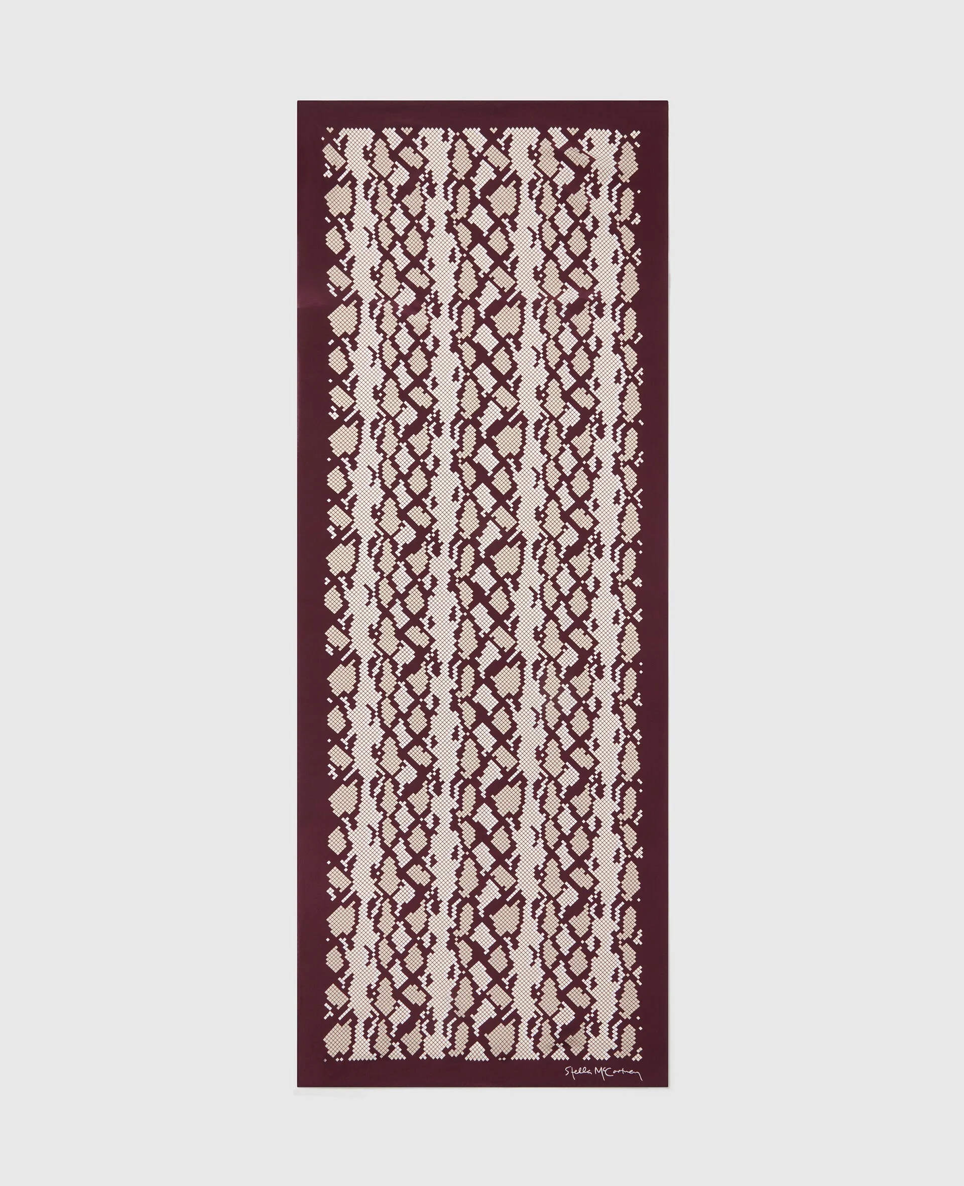 Snake Print Square Scarf - 1