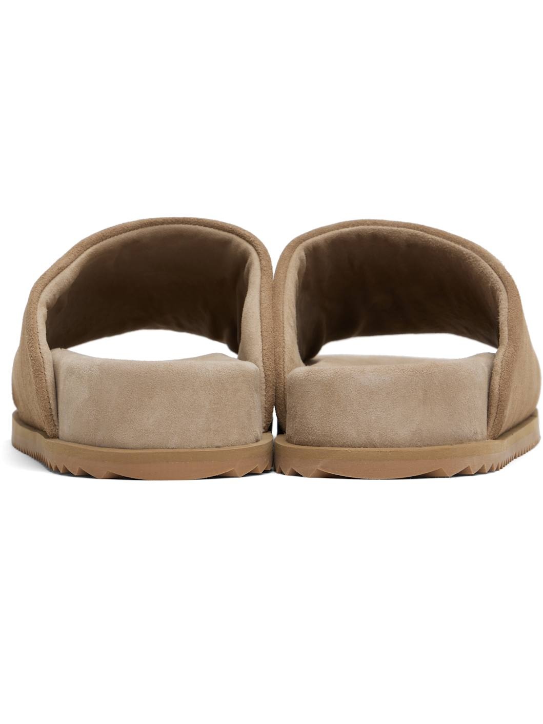 Beige Finn Slider Sandals - 2