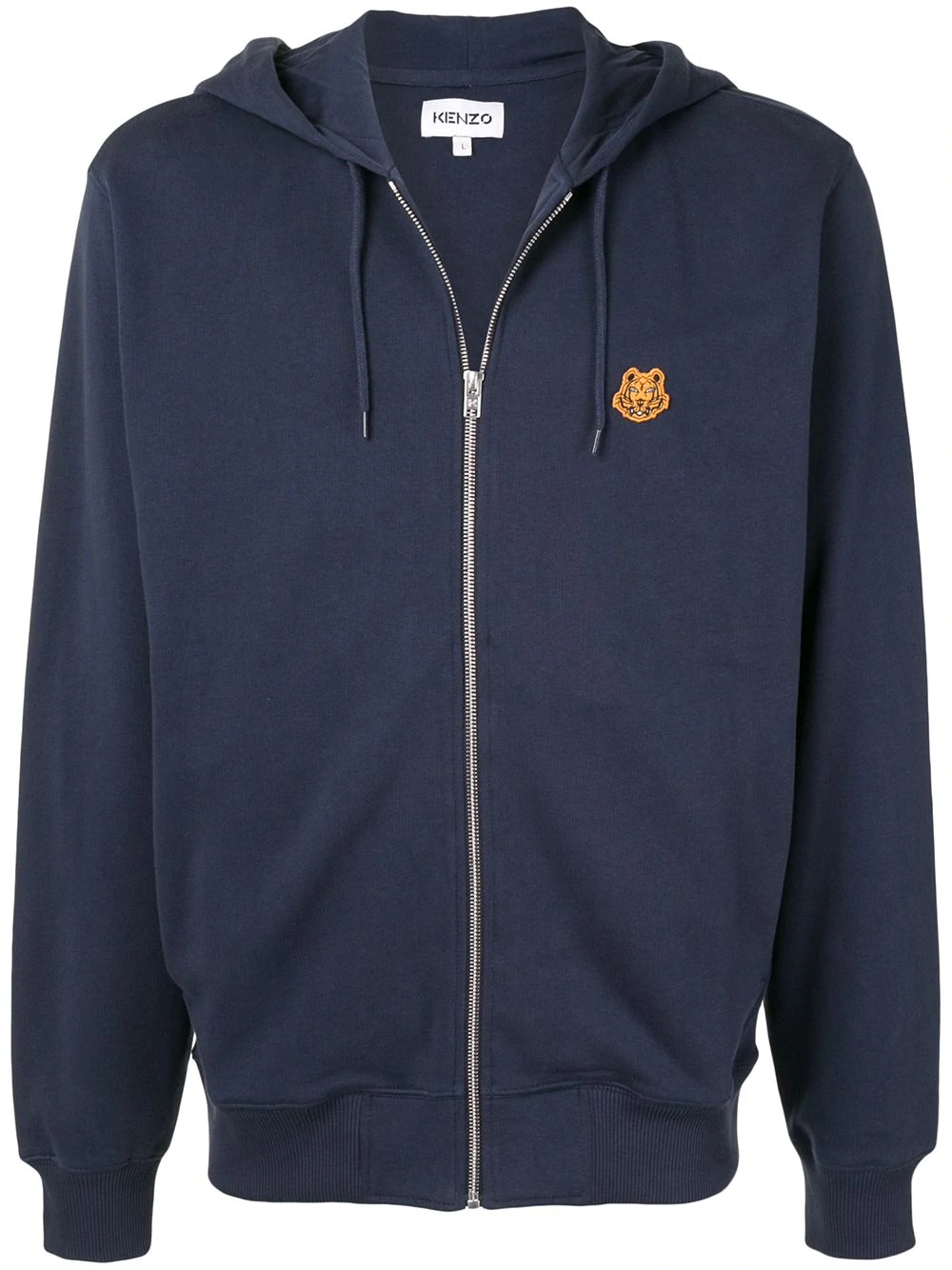 Tiger zipped hooded jacket - 1