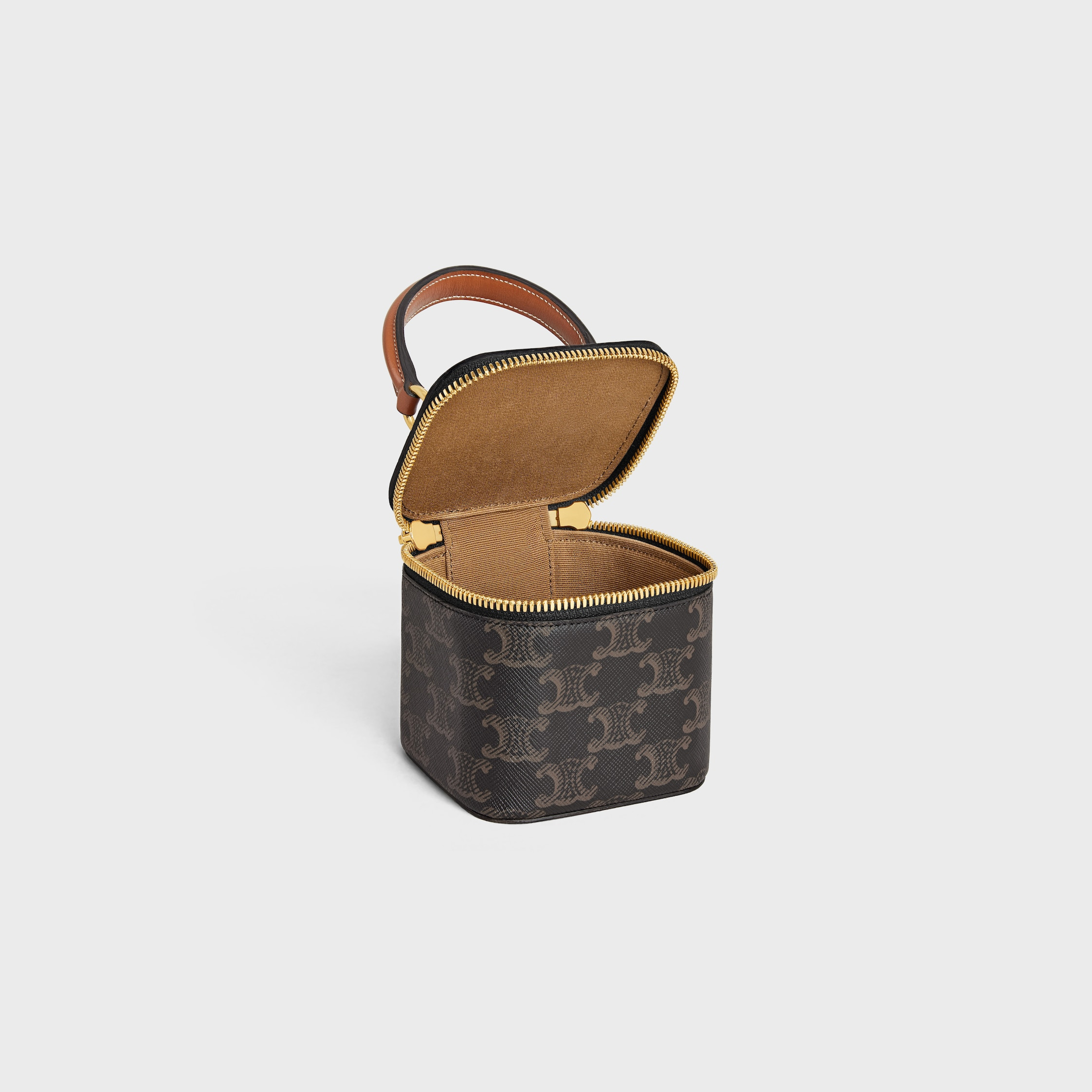MINI VANITY CASE in Triomphe Canvas and Calfskin - 4
