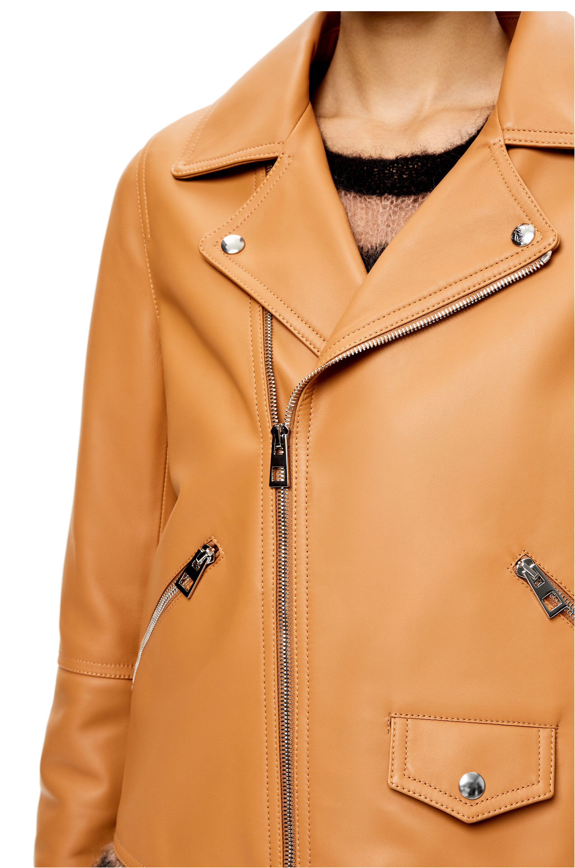 Biker jacket in nappa - 5