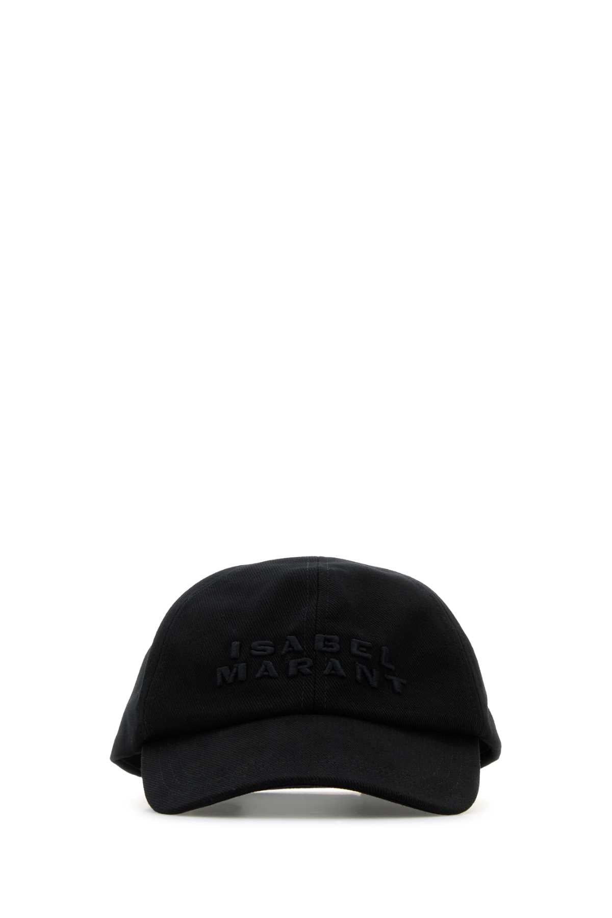 Isabel Marant Women Black Cotton Tyron Baseball Cap - 1