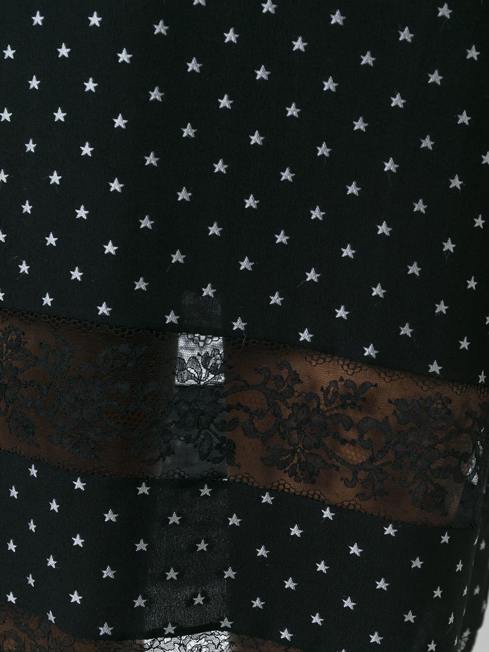 lace panel T-shirt dress - 5