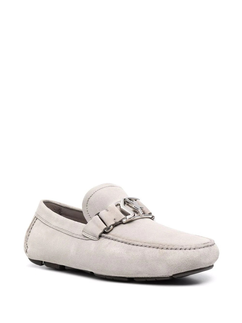 FERRAGAMO Peter logo-plaque loafers outlook