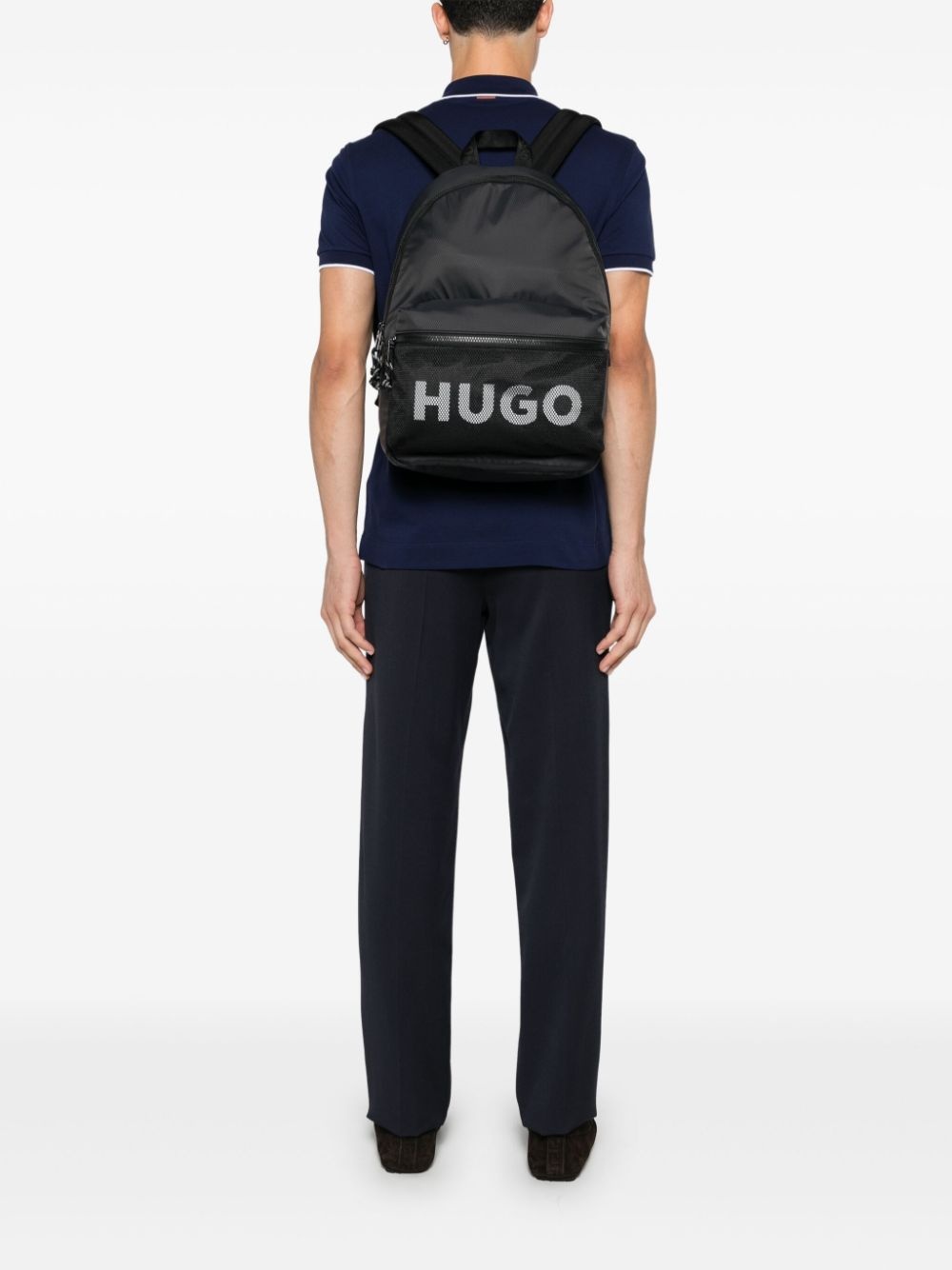 logo-print backpack - 2