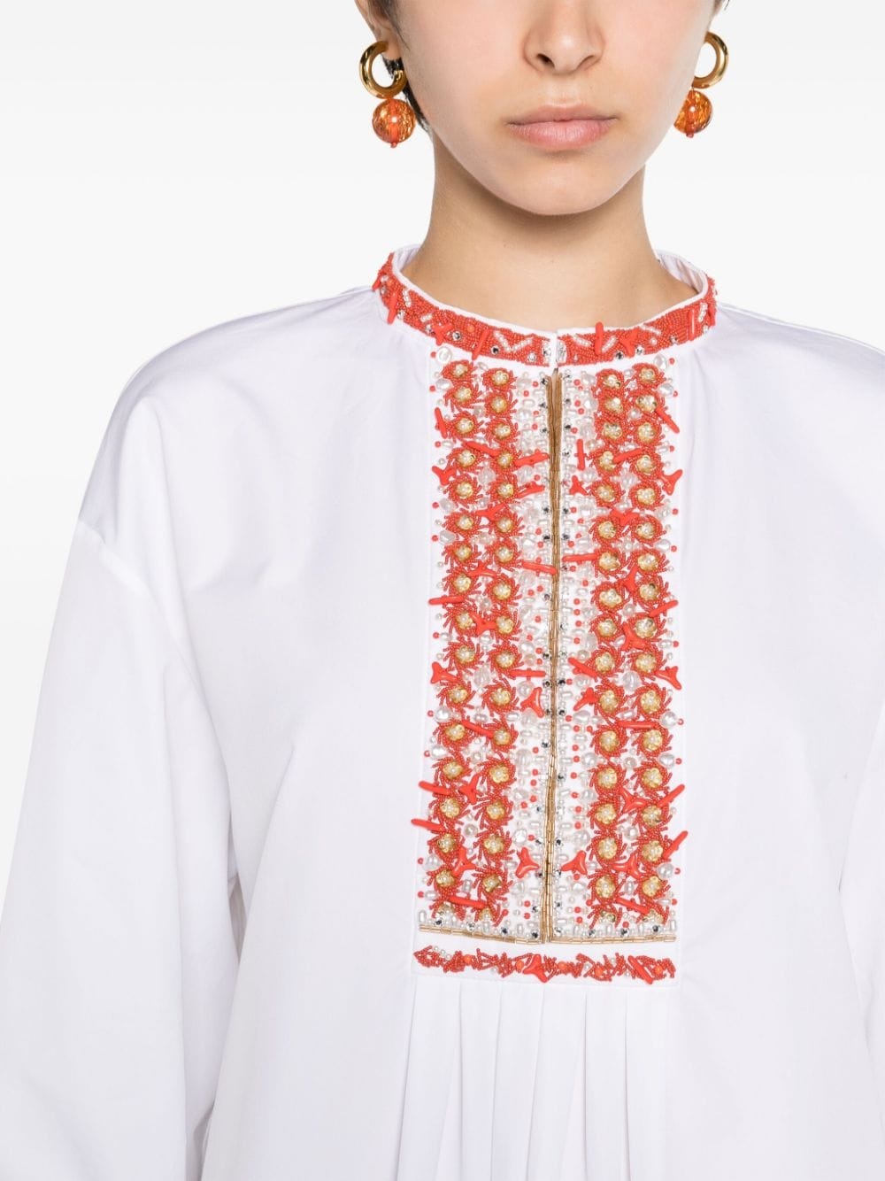 bead-embellished minidress - 5