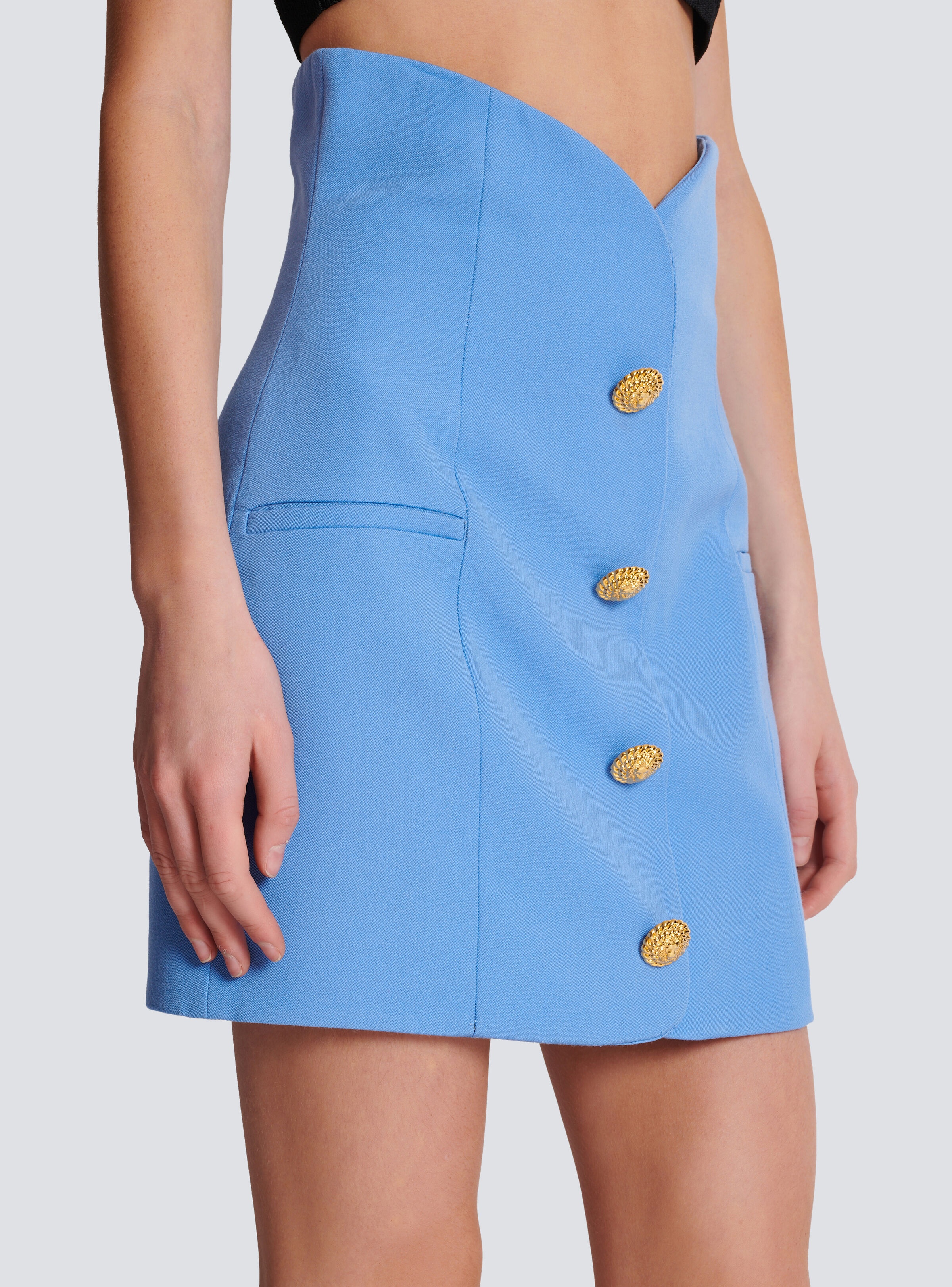 Buttoned tulip skirt - 6