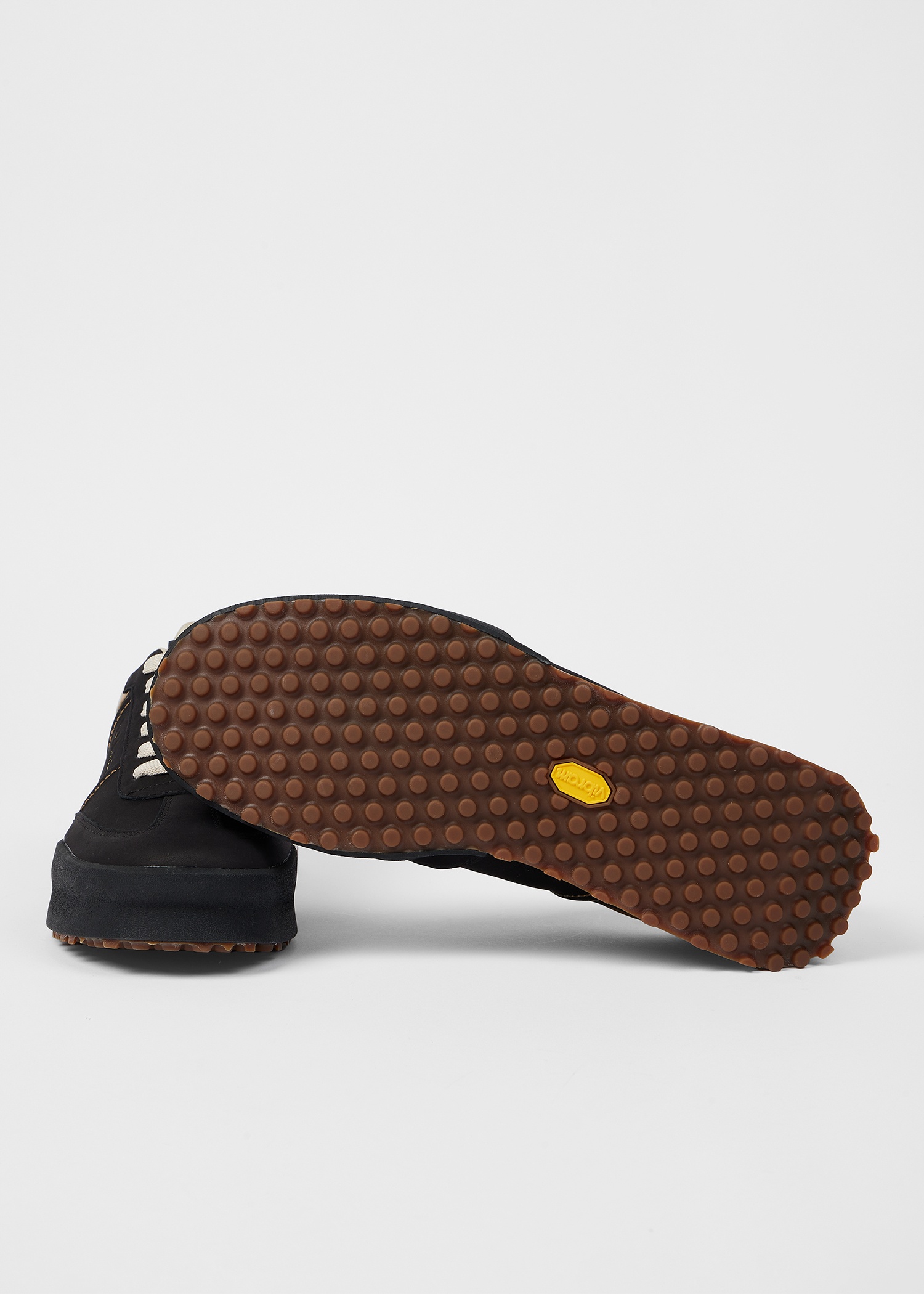 Black 'Gideon' Leather Trainers - 4