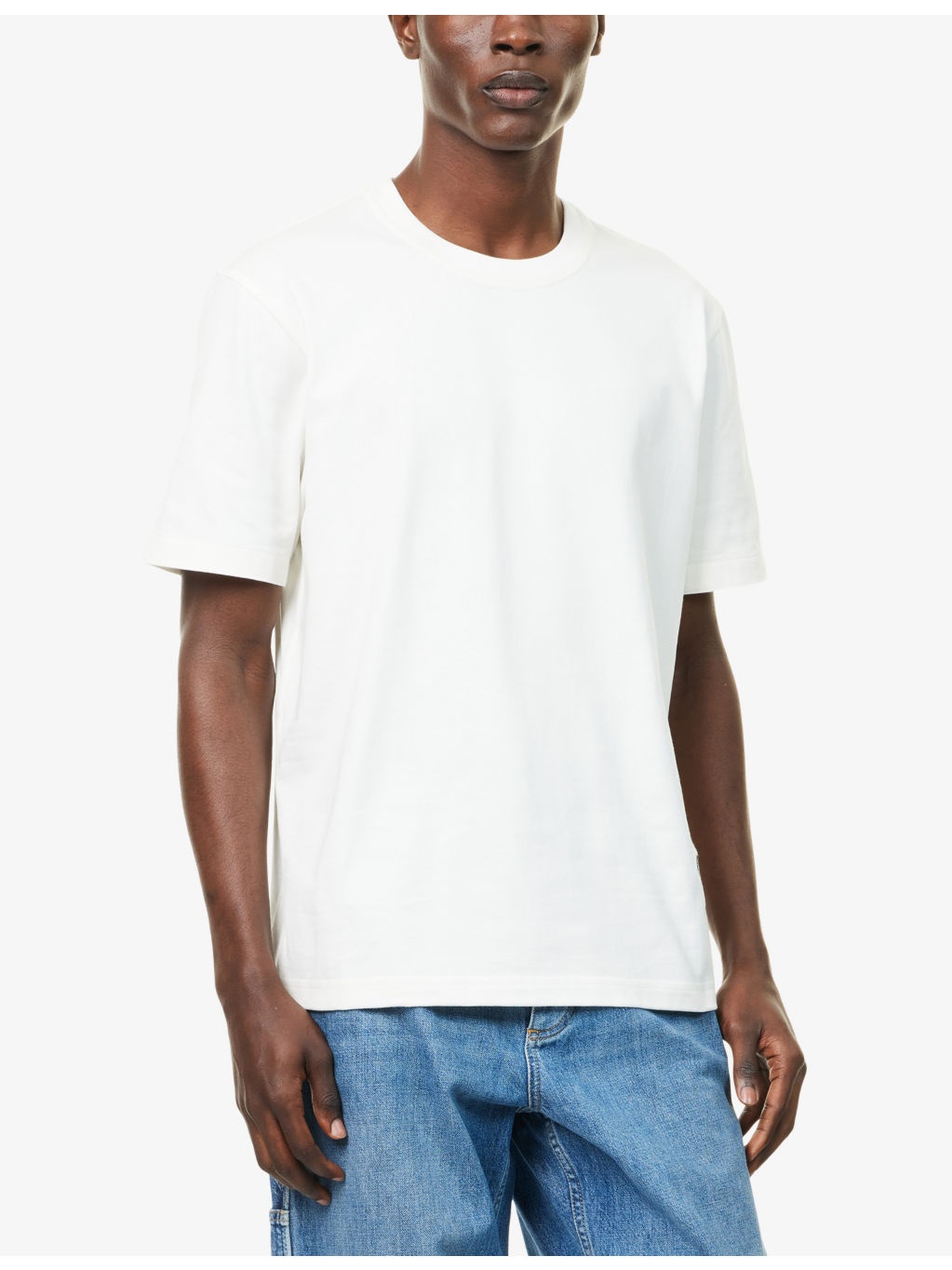 Graphic-Embroidered Crewneck Pima-Cotton T-Shirt - 3