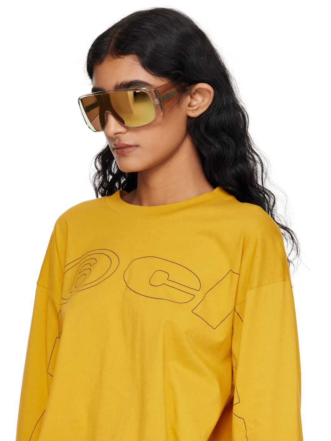 Yellow Mask Sunglasses - 4