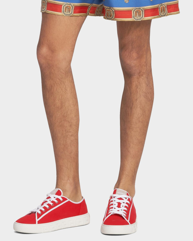 VERSACE JEANS COUTURE Men & apos;s Greca Canvas Sneakers outlook