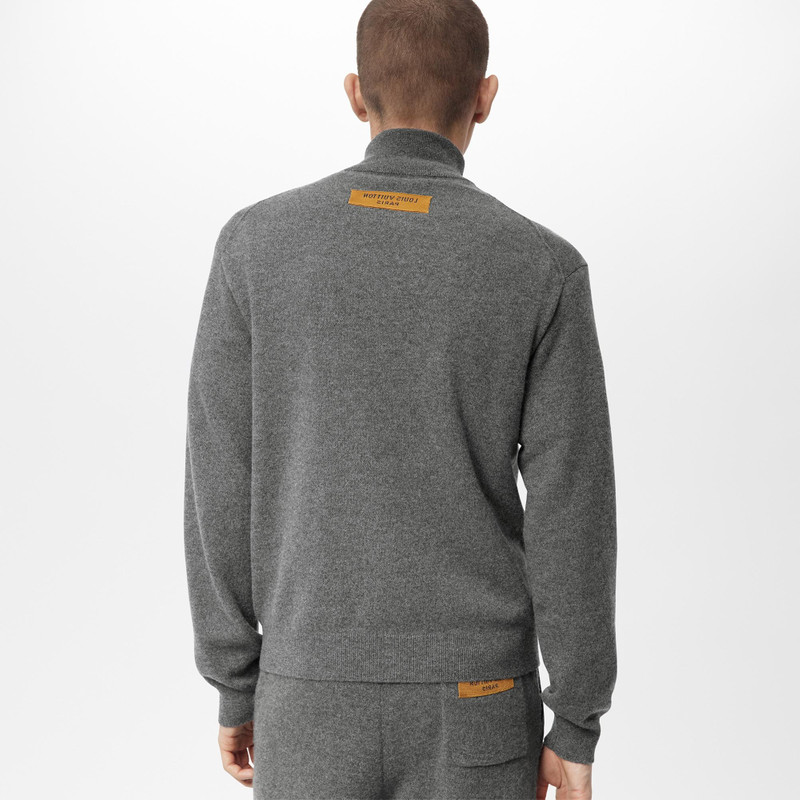 LVSE Inside-Out Zipped Through Cashmere Cardigan 3