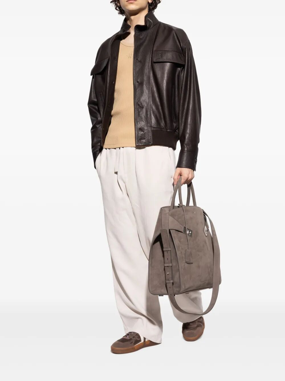 Lanvin Men "Clay" Sneakers With Translucid Sole - 3