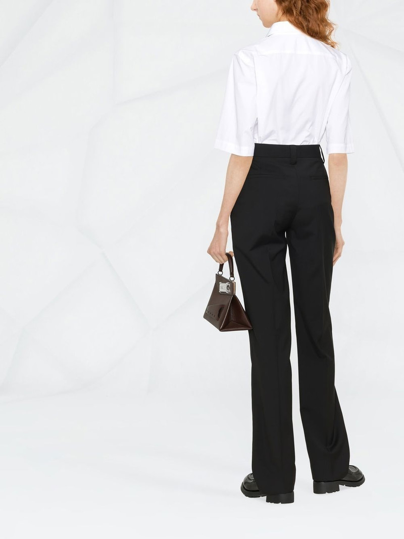 tailored logo-plaque trousers 3