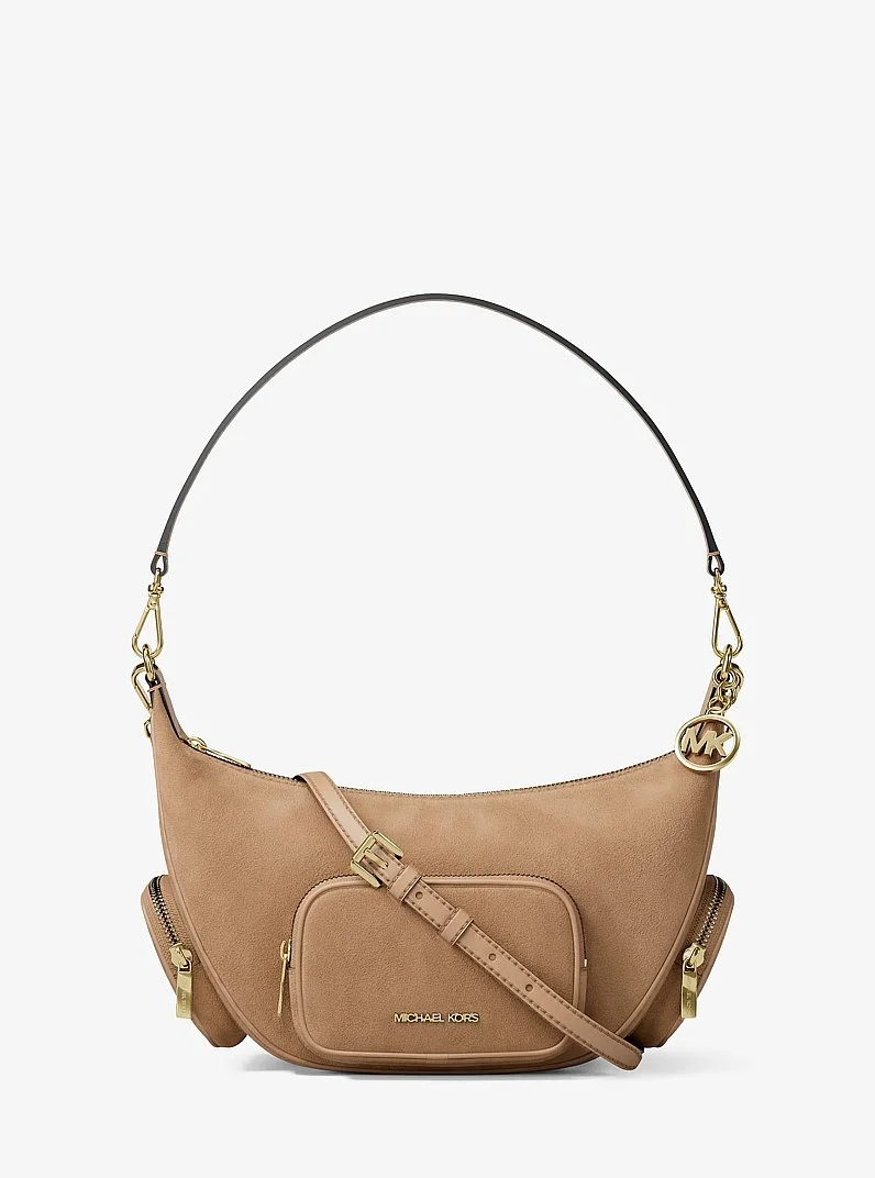 Merritt Medium Suede Convertible Shoulder Bag - 1