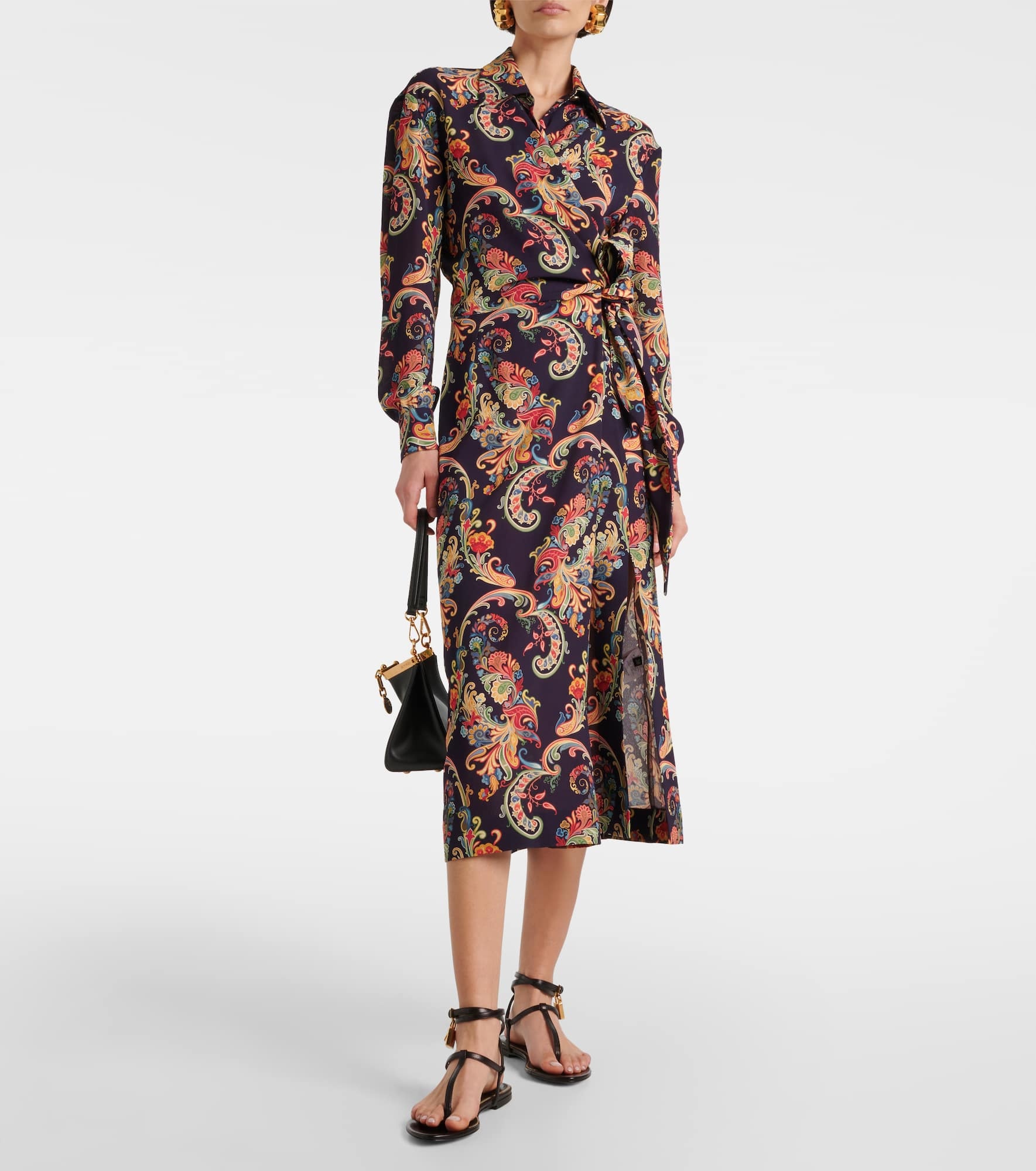 Paisley shirt dress - 2