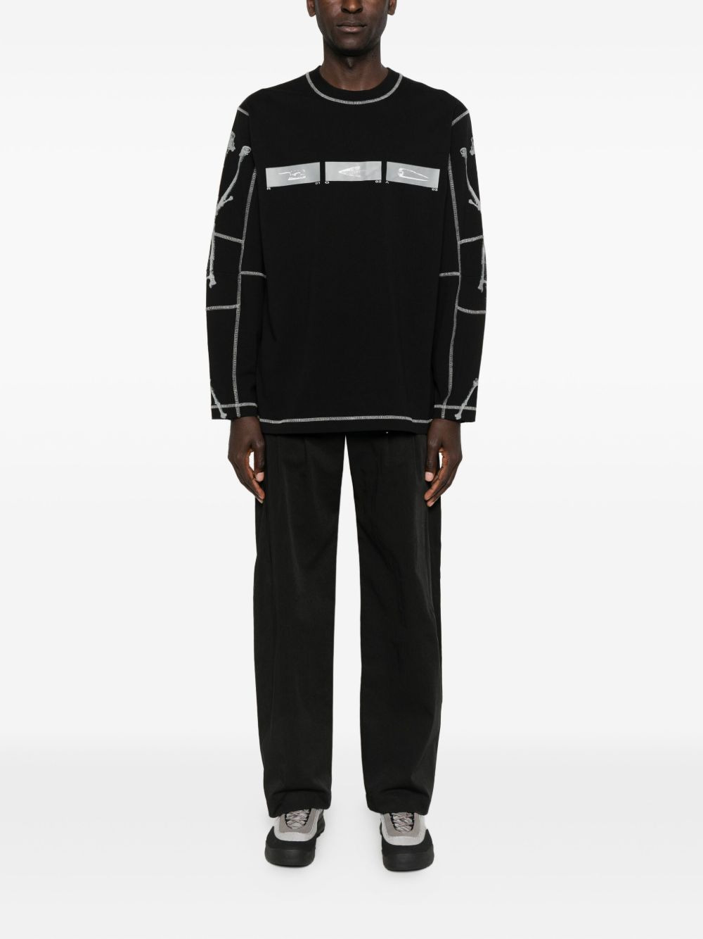 graphic-print long-sleeve T-shirt - 2