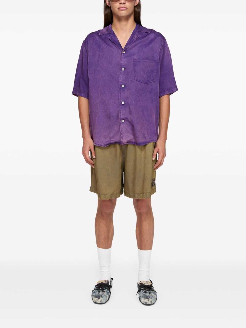 faded-effect shirt - 2