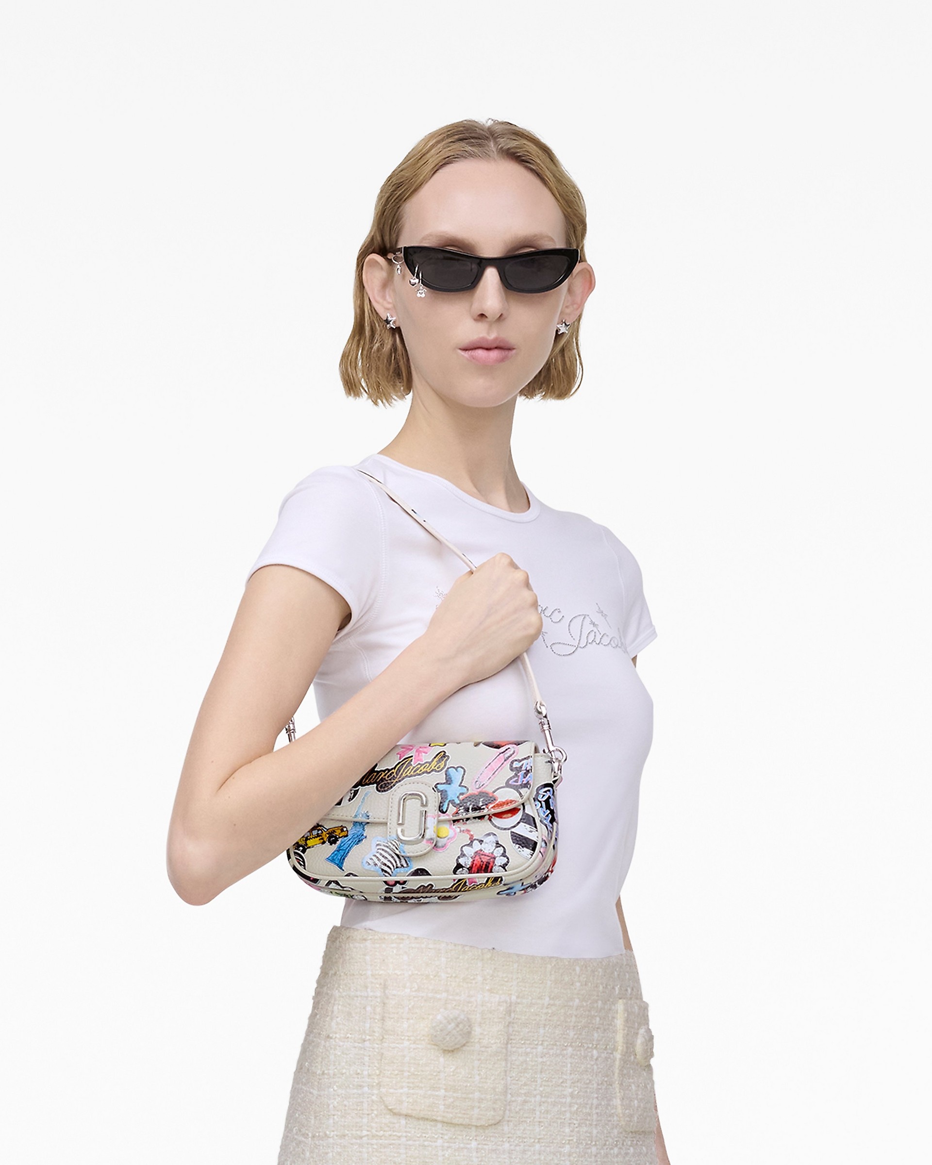 MARC JACOBS The Sticker Clover ショルダーバッグ Marc Jacobs THE STICKER CLOVER SHOULDER BAG | REVERSIBLE