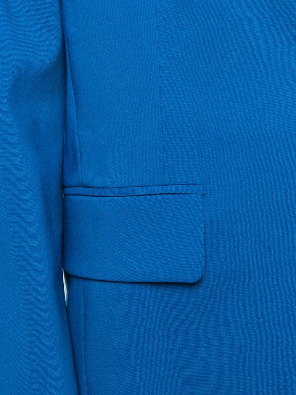 contrast lapel blazer - 5