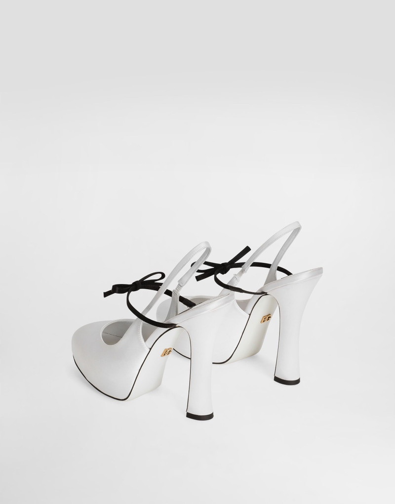 Dolce & Gabbana Satin slingbacks outlook