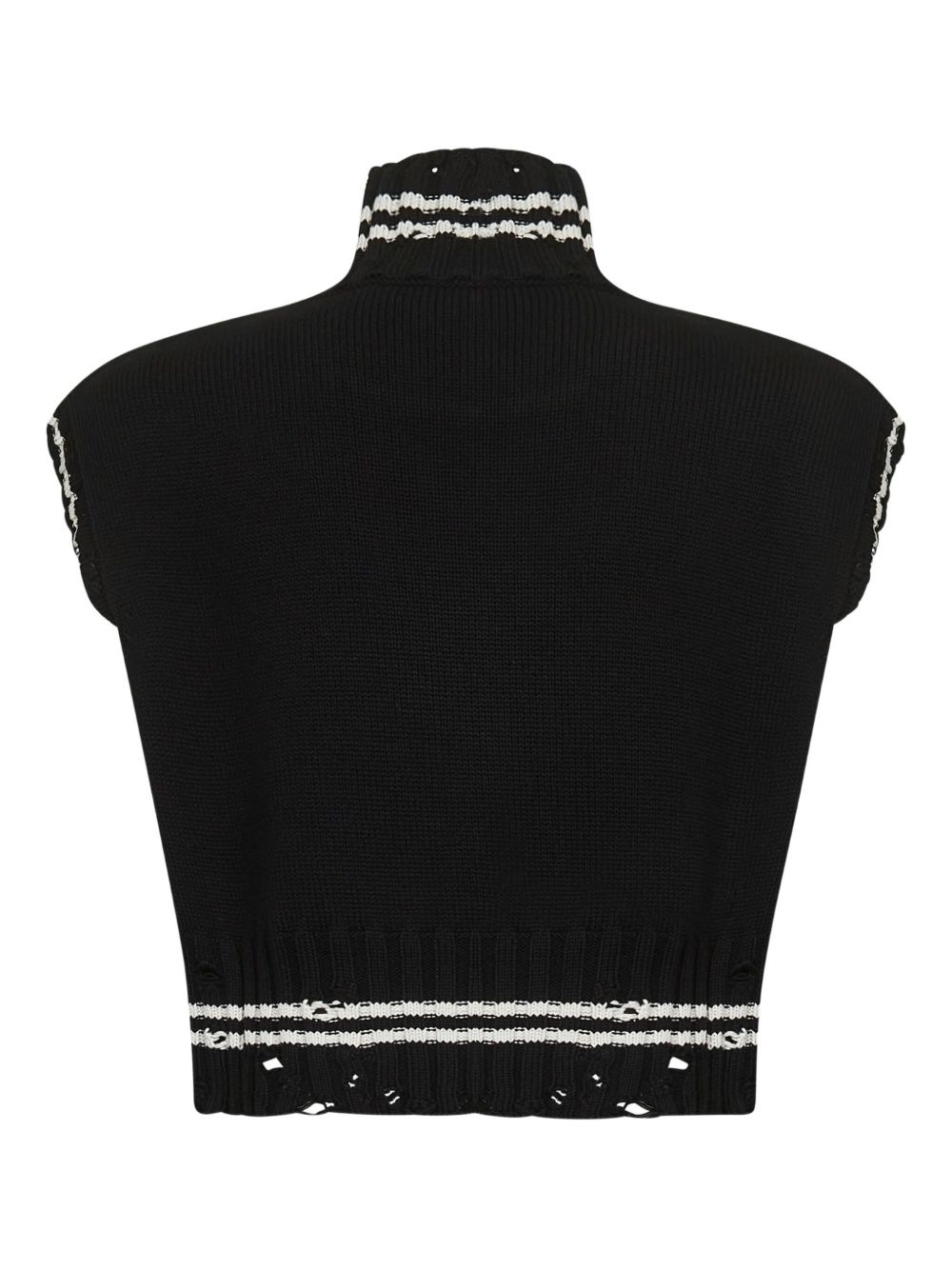 high-neck sleeveless T-shirt - 2