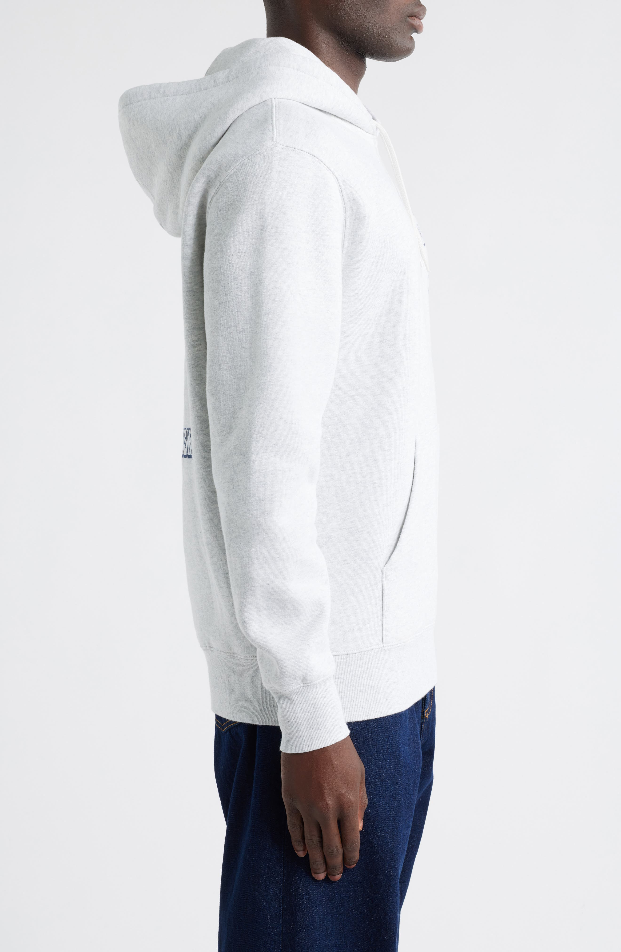 Carhartt Work In Progress Sandwich Graphic Hoodie in Ash Heather /Blue at Nordstrom - 3