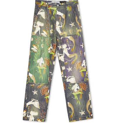 Loewe + Paula's Ibiza Patchwork Denim Trousers outlook