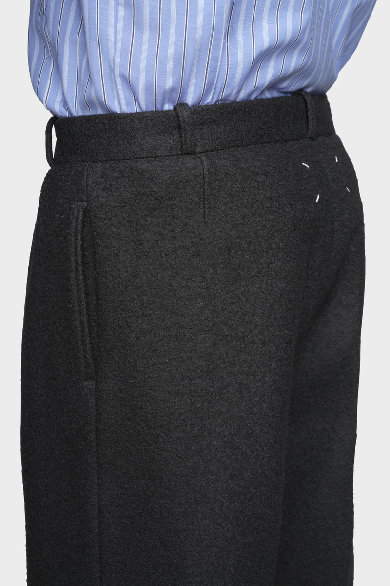 Felted Wool Straight-Leg Trousers 5