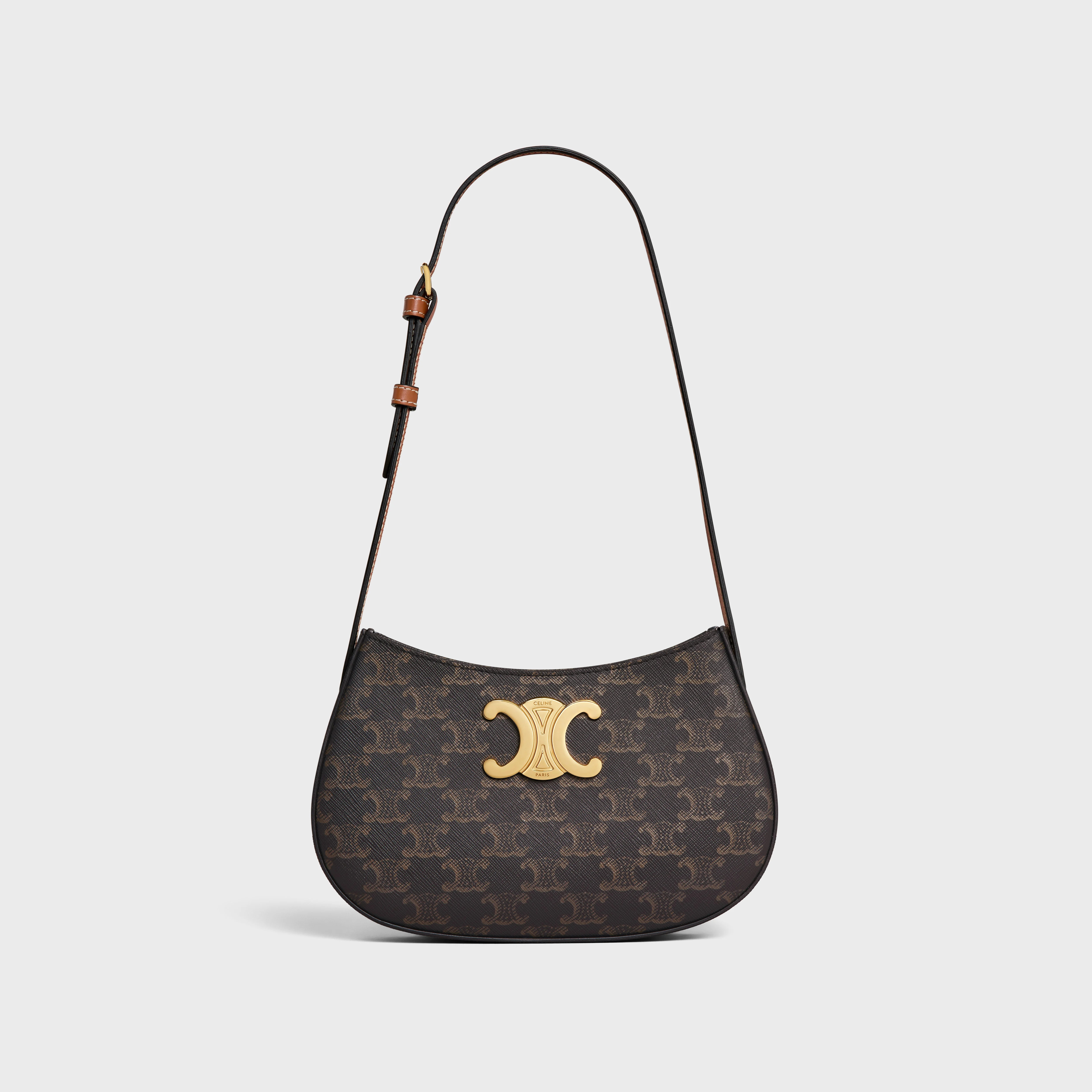 MEDIUM TILLY BAG in Triomphe canvas and calfskin - 1